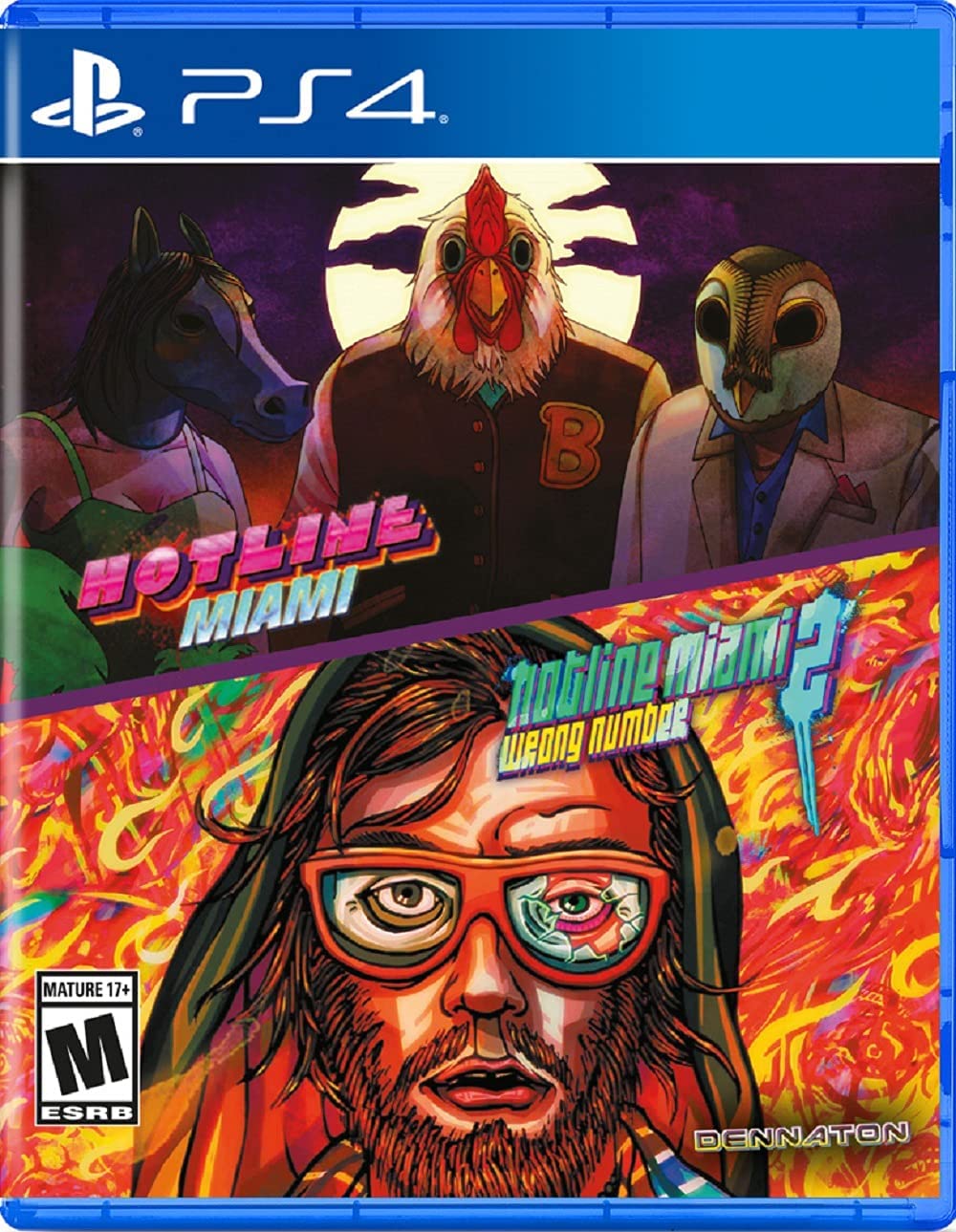 Hotline Miami & Hotline Miami 2: Wrong Number - PlayStation 4 北米版 PS4 プレイステーション4 海外版ソフト