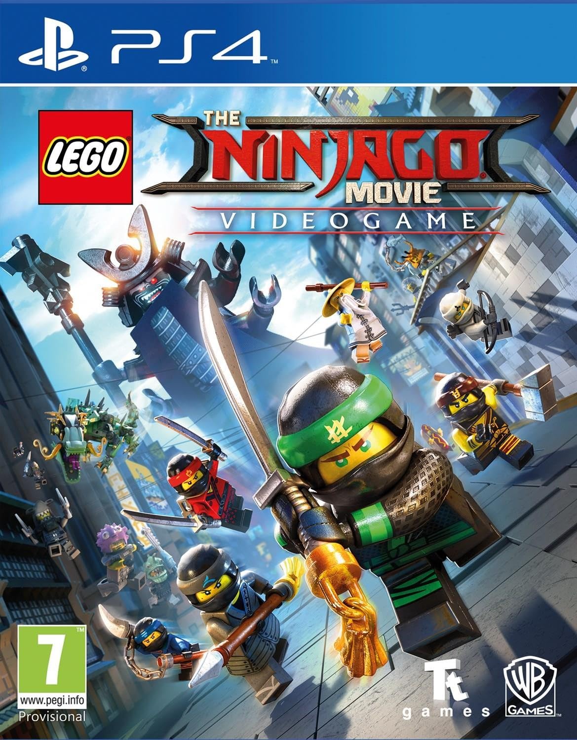 PRODUCT DETAILS 【商品情報】・商品名：LEGO Ninjago Movie Game: Videogame (PS4)・対応機種：PlayStation 4（PS4）・仕様：北米版（NTSC-U/C）・言語：英語【コンディション】・海外直輸入品です。・パッケージに輸送によるスレ・小傷がある場合があります。 ■ 北米版ゲームについてのご注意（必ずお読みください） 【北米版 ゲームについてのご注意】こちらの商品は、北米版（海外仕様）のゲームソフトです。・PS4のゲームディスクはリージョンフリーのため、日本国内のPS4本体でもプレイいただけます。・ゲーム内の表示および音声は英語です。日本語には対応しておりません。・追加コンテンツ（DLC）やオンライン機能のご利用には、北米（海外）アカウントが必要となる場合があります。・一部のタイトルでは、お手持ちの本体・環境により正常に動作しない場合があります。・海外版であることを理由とした返品・交換はお受けできません。 ■ ご注意 ・掲載画像は実物に近い色味になるよう調整しておりますが、ご利用の環境により差異が生じる場合があります。・複数店舗で在庫を共有しているため、ご注文後に在庫切れとなる場合がございます。・海外倉庫からのお取り寄せのため、発送までに数日〜2〜3週間程度かかる場合があります。 ■ 納期についてお届けの目安を必ずご確認ください。 ご注意 海外からの輸入品となります。海外輸送のため、外箱に軽微なスレ等がある場合がございますが、商品本体には影響ございません。 ※在庫状況は仕入先の在庫情報をもとに出来る限り正確に表示しておりますが、取寄せ商品のため、タイミングによりご注文後に欠品・キャンセルとなる場合がございます。