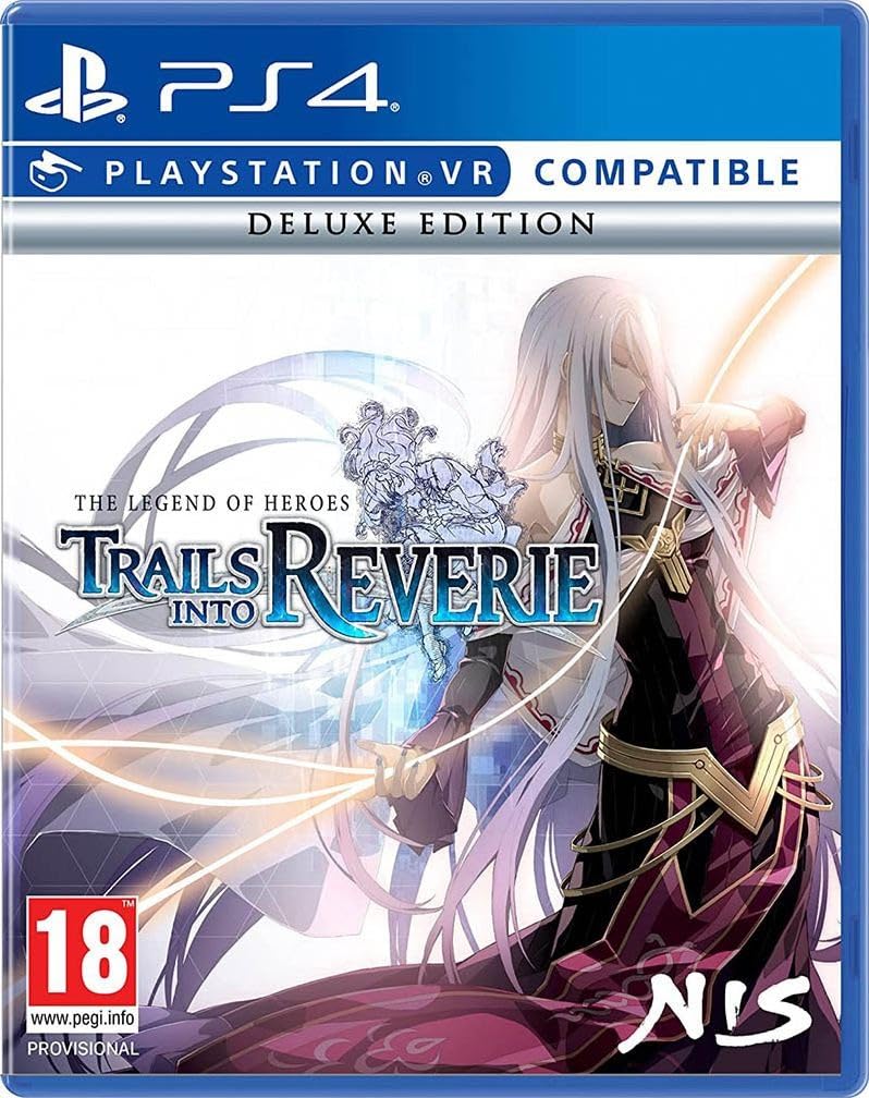 PRODUCT DETAILS 【商品情報】・商品名：The Legend of Heroes: Trails into Reverie [Deluxe Edition]・対応機種：PlayStation 4（PS4）・仕様：北米版（NTSC-U/C）・言語：英語【コンディション】・海外直輸入品です。・パッケージに輸送によるスレ・小傷がある場合があります。 ■ 北米版ゲームについてのご注意（必ずお読みください） 【北米版 ゲームについてのご注意】こちらの商品は、北米版（海外仕様）のゲームソフトです。・PS4のゲームディスクはリージョンフリーのため、日本国内のPS4本体でもプレイいただけます。・ゲーム内の表示および音声は英語です。日本語には対応しておりません。・追加コンテンツ（DLC）やオンライン機能のご利用には、北米（海外）アカウントが必要となる場合があります。・一部のタイトルでは、お手持ちの本体・環境により正常に動作しない場合があります。・海外版であることを理由とした返品・交換はお受けできません。 ■ ご注意 ・掲載画像は実物に近い色味になるよう調整しておりますが、ご利用の環境により差異が生じる場合があります。・複数店舗で在庫を共有しているため、ご注文後に在庫切れとなる場合がございます。・海外倉庫からのお取り寄せのため、発送までに数日〜2〜3週間程度かかる場合があります。 ■ 納期についてお届けの目安を必ずご確認ください。 ご注意 海外からの輸入品となります。海外輸送のため、外箱に軽微なスレ等がある場合がございますが、商品本体には影響ございません。 ※在庫状況は仕入先の在庫情報をもとに出来る限り正確に表示しておりますが、取寄せ商品のため、タイミングによりご注文後に欠品・キャンセルとなる場合がございます。