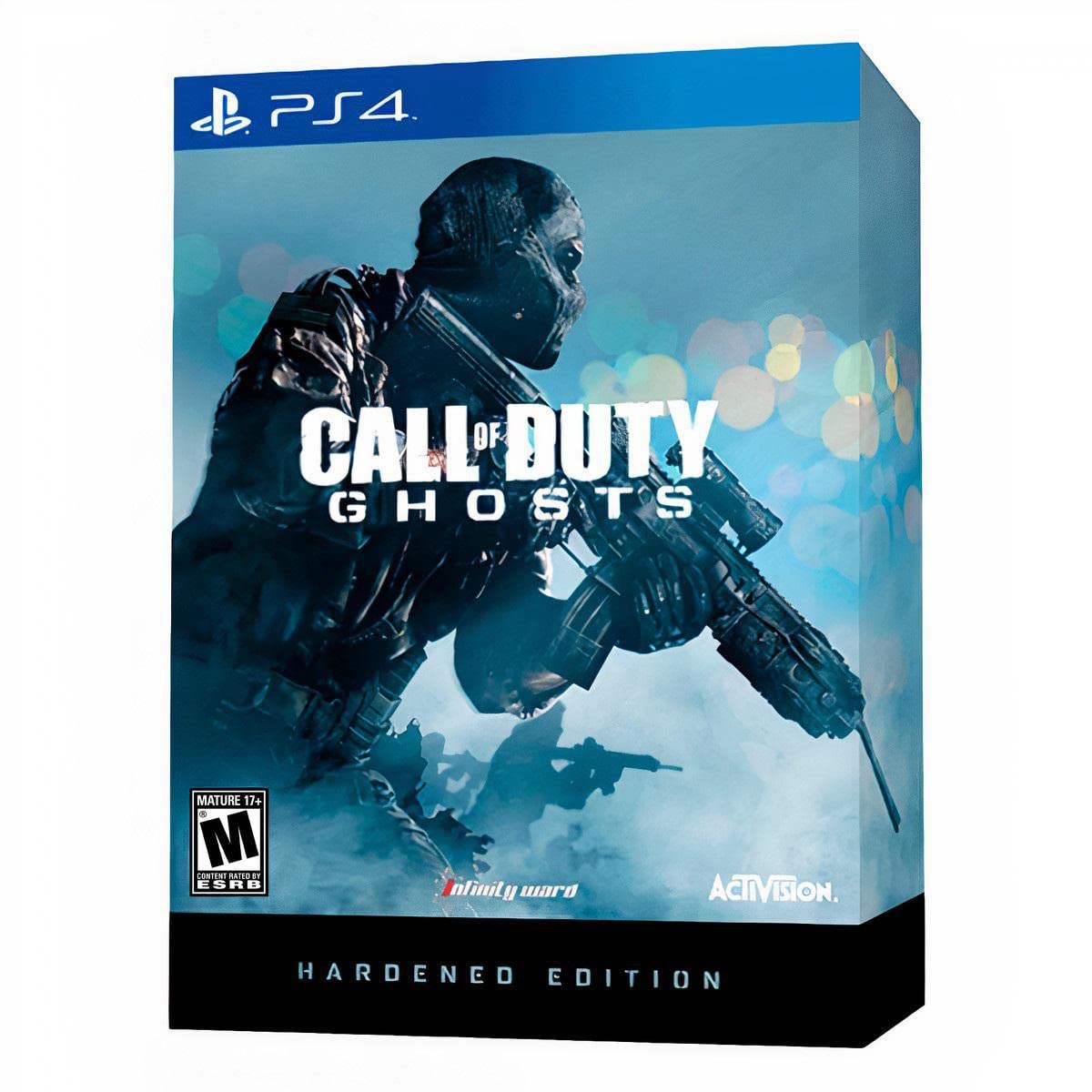PRODUCT DETAILS 【商品情報】・商品名：Call of Duty: Ghosts Hardened Edition - PlayStation 4・対応機種：PlayStation 4（PS4）・仕様：北米版（NTSC-U/C）・言語：英語【コンディション】・海外直輸入品です。・パッケージに輸送によるスレ・小傷がある場合があります。 ■ 北米版ゲームについてのご注意（必ずお読みください） 【北米版 ゲームについてのご注意】こちらの商品は、北米版（海外仕様）のゲームソフトです。・PS4のゲームディスクはリージョンフリーのため、日本国内のPS4本体でもプレイいただけます。・ゲーム内の表示および音声は英語です。日本語には対応しておりません。・追加コンテンツ（DLC）やオンライン機能のご利用には、北米（海外）アカウントが必要となる場合があります。・一部のタイトルでは、お手持ちの本体・環境により正常に動作しない場合があります。・海外版であることを理由とした返品・交換はお受けできません。 ■ ご注意 ・掲載画像は実物に近い色味になるよう調整しておりますが、ご利用の環境により差異が生じる場合があります。・複数店舗で在庫を共有しているため、ご注文後に在庫切れとなる場合がございます。・海外倉庫からのお取り寄せのため、発送までに数日〜2〜3週間程度かかる場合があります。 ■ 納期についてお届けの目安を必ずご確認ください。 ご注意 海外からの輸入品となります。海外輸送のため、外箱に軽微なスレ等がある場合がございますが、商品本体には影響ございません。 ※在庫状況は仕入先の在庫情報をもとに出来る限り正確に表示しておりますが、取寄せ商品のため、タイミングによりご注文後に欠品・キャンセルとなる場合がございます。