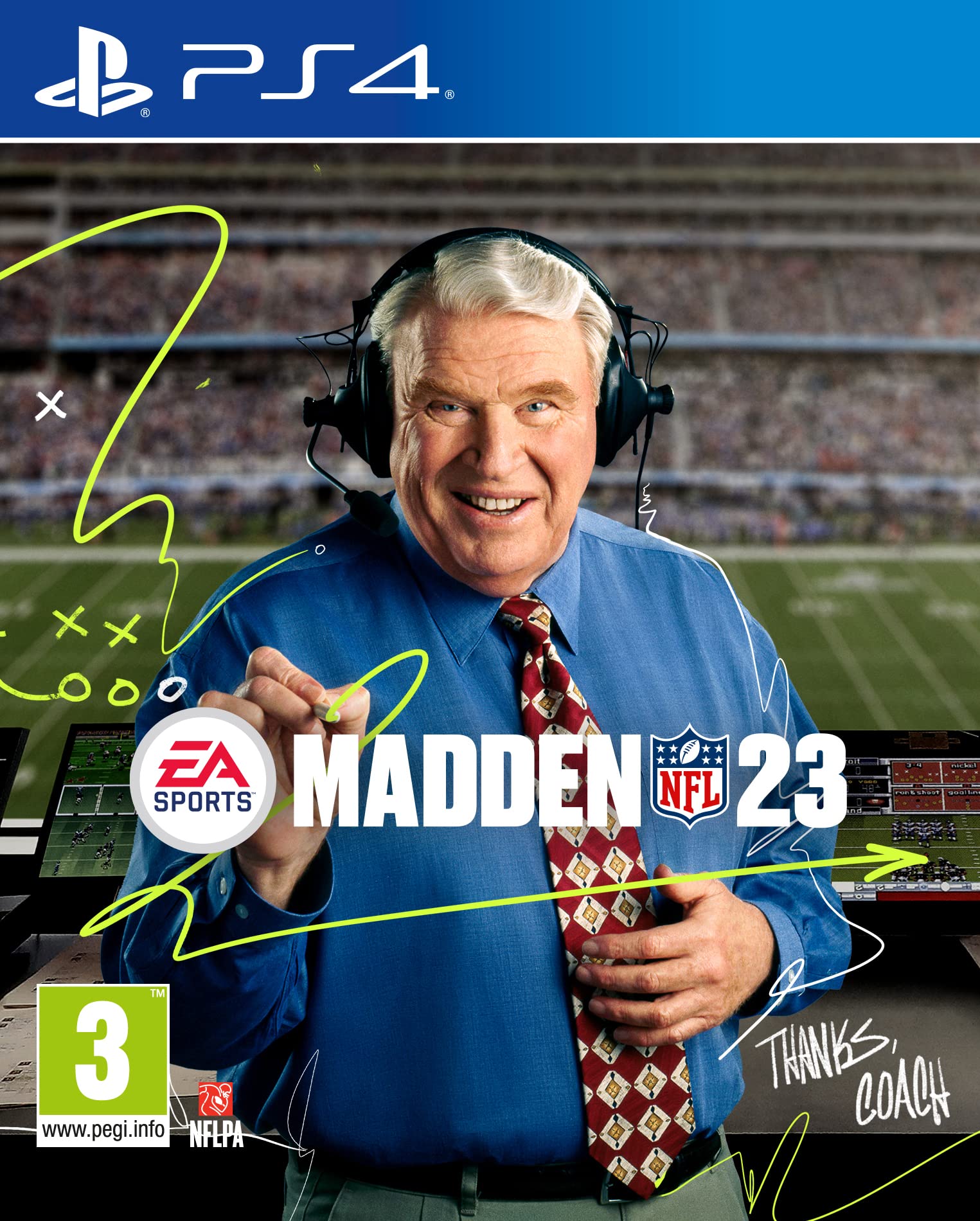PRODUCT DETAILS 【商品情報】・商品名：Madden NFL 23 Standard Edition PS4 | VideoGame | English・対応機種：PlayStation 4（PS4）・仕様：北米版（NTSC-U/C）・言語：英語【コンディション】・海外直輸入品です。・パッケージに輸送によるスレ・小傷がある場合があります。 ■ 北米版ゲームについてのご注意（必ずお読みください） 【北米版 ゲームについてのご注意】こちらの商品は、北米版（海外仕様）のゲームソフトです。・PS4のゲームディスクはリージョンフリーのため、日本国内のPS4本体でもプレイいただけます。・ゲーム内の表示および音声は英語です。日本語には対応しておりません。・追加コンテンツ（DLC）やオンライン機能のご利用には、北米（海外）アカウントが必要となる場合があります。・一部のタイトルでは、お手持ちの本体・環境により正常に動作しない場合があります。・海外版であることを理由とした返品・交換はお受けできません。 ■ ご注意 ・掲載画像は実物に近い色味になるよう調整しておりますが、ご利用の環境により差異が生じる場合があります。・複数店舗で在庫を共有しているため、ご注文後に在庫切れとなる場合がございます。・海外倉庫からのお取り寄せのため、発送までに数日〜2〜3週間程度かかる場合があります。 ■ 納期についてお届けの目安を必ずご確認ください。 ご注意 海外からの輸入品となります。海外輸送のため、外箱に軽微なスレ等がある場合がございますが、商品本体には影響ございません。 ※在庫状況は仕入先の在庫情報をもとに出来る限り正確に表示しておりますが、取寄せ商品のため、タイミングによりご注文後に欠品・キャンセルとなる場合がございます。