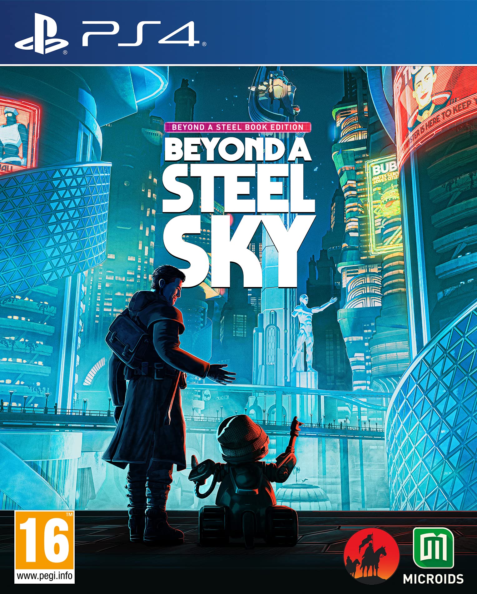 PRODUCT DETAILS 【商品情報】・商品名：Beyond A Steel Sky - Steelbook Edition (PS4)・対応機種：PlayStation 4（PS4）・仕様：北米版（NTSC-U/C）・言語：英語【コンディション】・海外直輸入品です。・パッケージに輸送によるスレ・小傷がある場合があります。 ■ 北米版ゲームについてのご注意（必ずお読みください） 【北米版 ゲームについてのご注意】こちらの商品は、北米版（海外仕様）のゲームソフトです。・PS4のゲームディスクはリージョンフリーのため、日本国内のPS4本体でもプレイいただけます。・ゲーム内の表示および音声は英語です。日本語には対応しておりません。・追加コンテンツ（DLC）やオンライン機能のご利用には、北米（海外）アカウントが必要となる場合があります。・一部のタイトルでは、お手持ちの本体・環境により正常に動作しない場合があります。・海外版であることを理由とした返品・交換はお受けできません。 ■ ご注意 ・掲載画像は実物に近い色味になるよう調整しておりますが、ご利用の環境により差異が生じる場合があります。・複数店舗で在庫を共有しているため、ご注文後に在庫切れとなる場合がございます。・海外倉庫からのお取り寄せのため、発送までに数日〜2〜3週間程度かかる場合があります。 ■ 納期についてお届けの目安を必ずご確認ください。 ご注意 海外からの輸入品となります。海外輸送のため、外箱に軽微なスレ等がある場合がございますが、商品本体には影響ございません。 ※在庫状況は仕入先の在庫情報をもとに出来る限り正確に表示しておりますが、取寄せ商品のため、タイミングによりご注文後に欠品・キャンセルとなる場合がございます。
