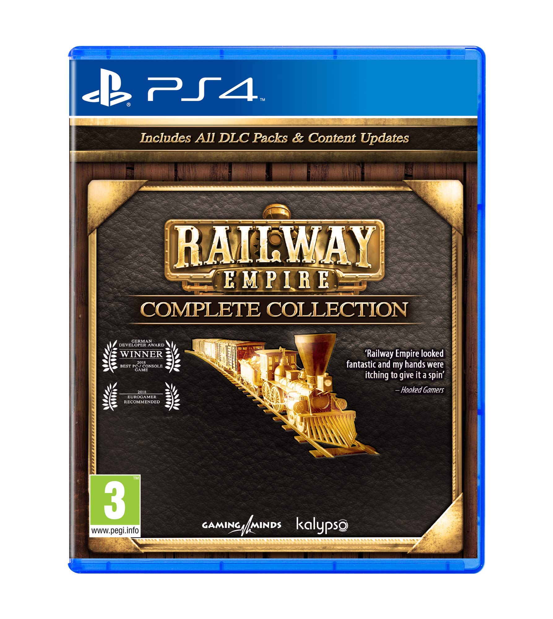 PRODUCT DETAILS 【商品情報】・商品名：Railway Empire - Complete Collection (PS4)・対応機種：PlayStation 4（PS4）・仕様：北米版（NTSC-U/C）・言語：英語【コンディション】・海外直輸入品です。・パッケージに輸送によるスレ・小傷がある場合があります。 ■ 北米版ゲームについてのご注意（必ずお読みください） 【北米版 ゲームについてのご注意】こちらの商品は、北米版（海外仕様）のゲームソフトです。・PS4のゲームディスクはリージョンフリーのため、日本国内のPS4本体でもプレイいただけます。・ゲーム内の表示および音声は英語です。日本語には対応しておりません。・追加コンテンツ（DLC）やオンライン機能のご利用には、北米（海外）アカウントが必要となる場合があります。・一部のタイトルでは、お手持ちの本体・環境により正常に動作しない場合があります。・海外版であることを理由とした返品・交換はお受けできません。 ■ ご注意 ・掲載画像は実物に近い色味になるよう調整しておりますが、ご利用の環境により差異が生じる場合があります。・複数店舗で在庫を共有しているため、ご注文後に在庫切れとなる場合がございます。・海外倉庫からのお取り寄せのため、発送までに数日〜2〜3週間程度かかる場合があります。 ■ 納期についてお届けの目安を必ずご確認ください。 ご注意 海外からの輸入品となります。海外輸送のため、外箱に軽微なスレ等がある場合がございますが、商品本体には影響ございません。 ※在庫状況は仕入先の在庫情報をもとに出来る限り正確に表示しておりますが、取寄せ商品のため、タイミングによりご注文後に欠品・キャンセルとなる場合がございます。