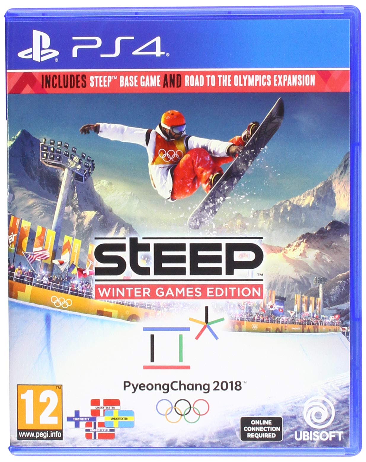 PRODUCT DETAILS 【商品情報】・商品名：Steep: Winter Games Edition (PS4)・対応機種：PlayStation 4（PS4）・仕様：北米版（NTSC-U/C）・言語：英語【コンディション】・海外直輸入品です。・パッケージに輸送によるスレ・小傷がある場合があります。 ■ 北米版ゲームについてのご注意（必ずお読みください） 【北米版 ゲームについてのご注意】こちらの商品は、北米版（海外仕様）のゲームソフトです。・PS4のゲームディスクはリージョンフリーのため、日本国内のPS4本体でもプレイいただけます。・ゲーム内の表示および音声は英語です。日本語には対応しておりません。・追加コンテンツ（DLC）やオンライン機能のご利用には、北米（海外）アカウントが必要となる場合があります。・一部のタイトルでは、お手持ちの本体・環境により正常に動作しない場合があります。・海外版であることを理由とした返品・交換はお受けできません。 ■ ご注意 ・掲載画像は実物に近い色味になるよう調整しておりますが、ご利用の環境により差異が生じる場合があります。・複数店舗で在庫を共有しているため、ご注文後に在庫切れとなる場合がございます。・海外倉庫からのお取り寄せのため、発送までに数日〜2〜3週間程度かかる場合があります。 ■ 納期についてお届けの目安を必ずご確認ください。 ご注意 海外からの輸入品となります。海外輸送のため、外箱に軽微なスレ等がある場合がございますが、商品本体には影響ございません。 ※在庫状況は仕入先の在庫情報をもとに出来る限り正確に表示しておりますが、取寄せ商品のため、タイミングによりご注文後に欠品・キャンセルとなる場合がございます。