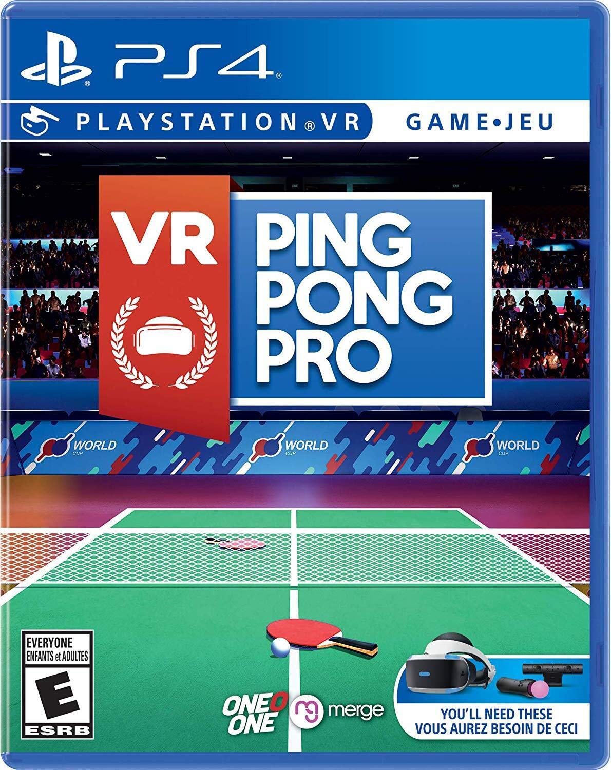 PRODUCT DETAILS 【商品情報】・商品名：VR Ping Pong Pro - PlayStation 4・対応機種：PlayStation 4（PS4）・仕様：北米版（NTSC-U/C）・言語：英語【コンディション】・海外直輸入品です。・パッケージに輸送によるスレ・小傷がある場合があります。 ■ 北米版ゲームについてのご注意（必ずお読みください） 【北米版 ゲームについてのご注意】こちらの商品は、北米版（海外仕様）のゲームソフトです。・PS4のゲームディスクはリージョンフリーのため、日本国内のPS4本体でもプレイいただけます。・ゲーム内の表示および音声は英語です。日本語には対応しておりません。・追加コンテンツ（DLC）やオンライン機能のご利用には、北米（海外）アカウントが必要となる場合があります。・一部のタイトルでは、お手持ちの本体・環境により正常に動作しない場合があります。・海外版であることを理由とした返品・交換はお受けできません。 ■ ご注意 ・掲載画像は実物に近い色味になるよう調整しておりますが、ご利用の環境により差異が生じる場合があります。・複数店舗で在庫を共有しているため、ご注文後に在庫切れとなる場合がございます。・海外倉庫からのお取り寄せのため、発送までに数日〜2〜3週間程度かかる場合があります。 ■ 納期についてお届けの目安を必ずご確認ください。 ご注意 海外からの輸入品となります。海外輸送のため、外箱に軽微なスレ等がある場合がございますが、商品本体には影響ございません。 ※在庫状況は仕入先の在庫情報をもとに出来る限り正確に表示しておりますが、取寄せ商品のため、タイミングによりご注文後に欠品・キャンセルとなる場合がございます。