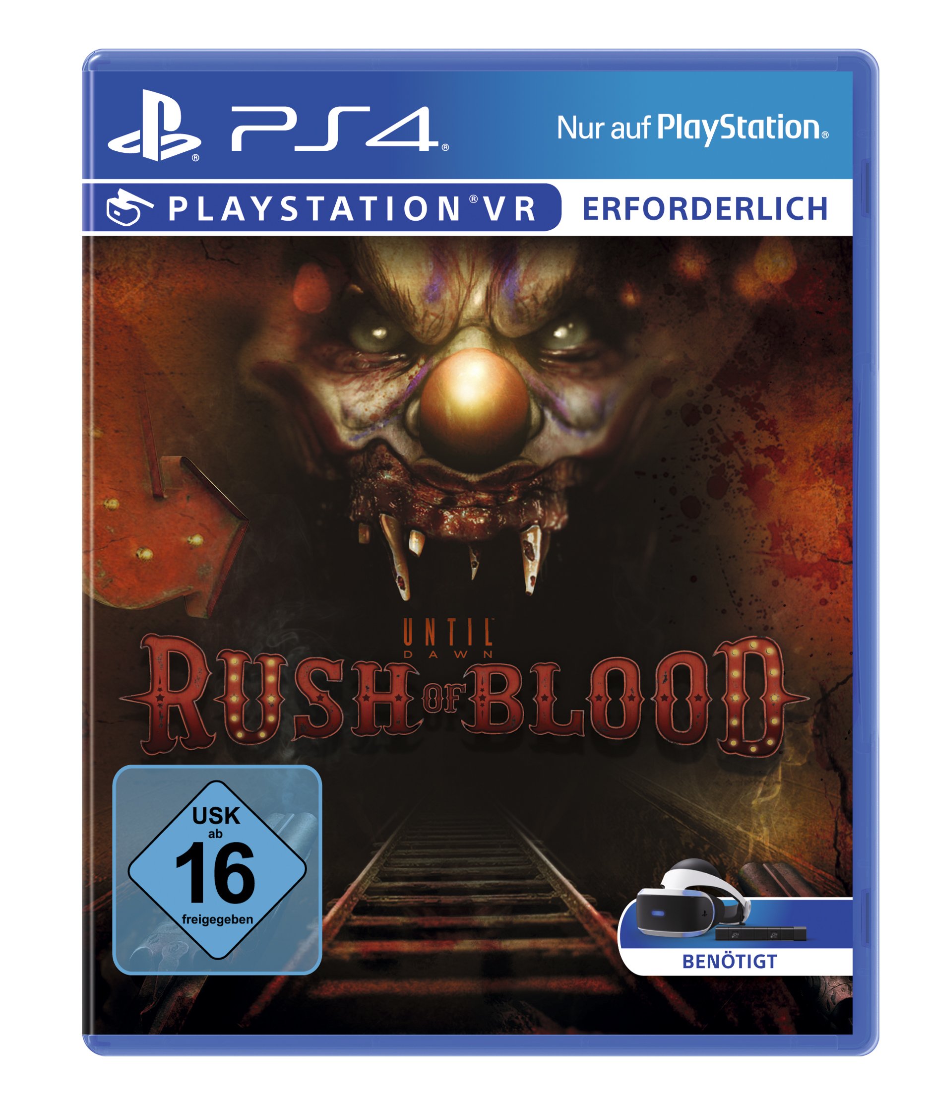 PRODUCT DETAILS 【商品情報】・商品名：Until Dawn - Rush of Blood (PlayStation VR)・対応機種：PlayStation 4（PS4）・仕様：北米版（NTSC-U/C）・言語：英語【コンディション】・海外直輸入品です。・パッケージに輸送によるスレ・小傷がある場合があります。 ■ 北米版ゲームについてのご注意（必ずお読みください） 【北米版 ゲームについてのご注意】こちらの商品は、北米版（海外仕様）のゲームソフトです。・PS4のゲームディスクはリージョンフリーのため、日本国内のPS4本体でもプレイいただけます。・ゲーム内の表示および音声は英語です。日本語には対応しておりません。・追加コンテンツ（DLC）やオンライン機能のご利用には、北米（海外）アカウントが必要となる場合があります。・一部のタイトルでは、お手持ちの本体・環境により正常に動作しない場合があります。・海外版であることを理由とした返品・交換はお受けできません。 ■ ご注意 ・掲載画像は実物に近い色味になるよう調整しておりますが、ご利用の環境により差異が生じる場合があります。・複数店舗で在庫を共有しているため、ご注文後に在庫切れとなる場合がございます。・海外倉庫からのお取り寄せのため、発送までに数日〜2〜3週間程度かかる場合があります。 ■ 納期についてお届けの目安を必ずご確認ください。 ご注意 海外からの輸入品となります。海外輸送のため、外箱に軽微なスレ等がある場合がございますが、商品本体には影響ございません。 ※在庫状況は仕入先の在庫情報をもとに出来る限り正確に表示しておりますが、取寄せ商品のため、タイミングによりご注文後に欠品・キャンセルとなる場合がございます。