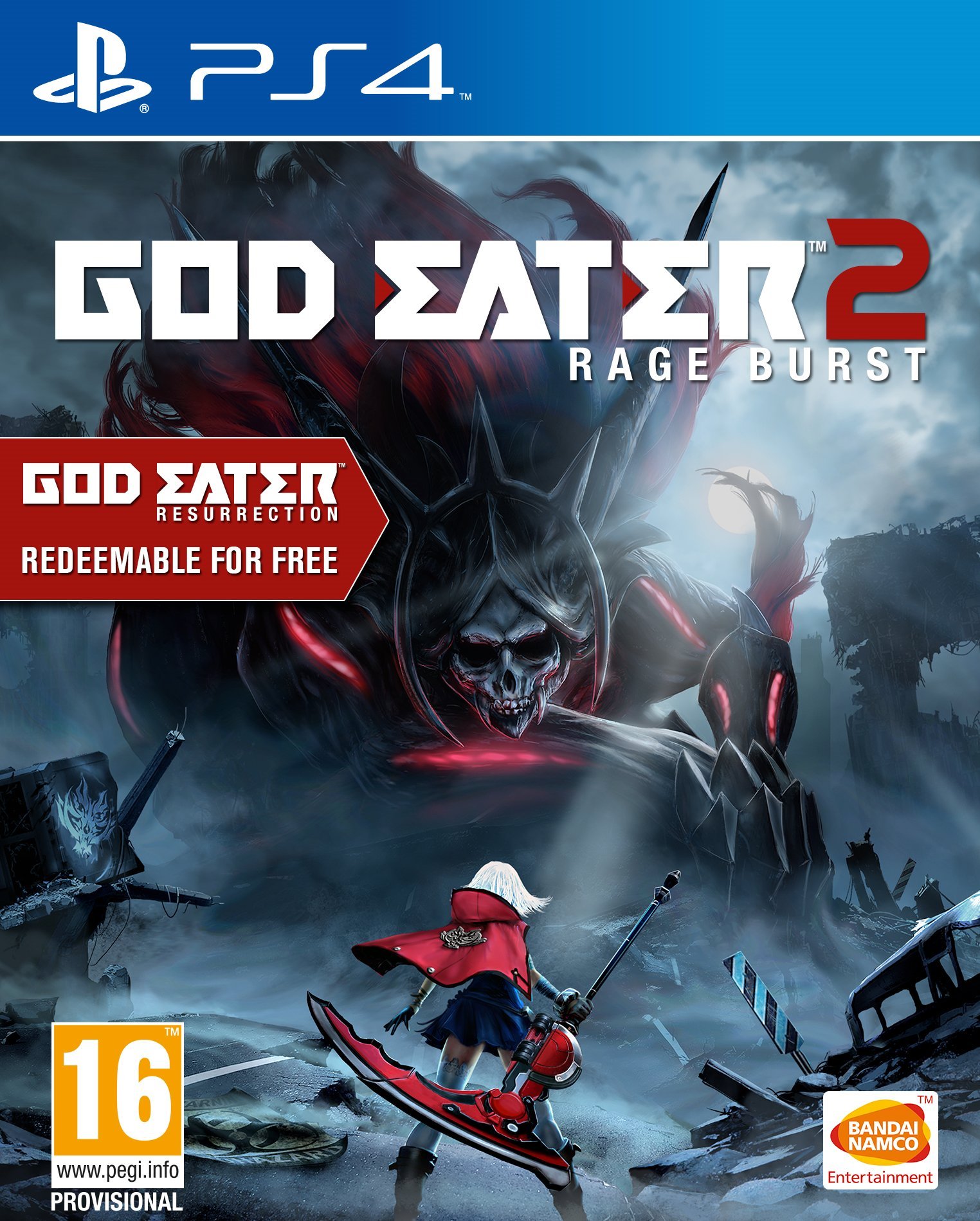 PRODUCT DETAILS 【商品情報】・商品名：God Eater 2: Rage Burst (Includes God Eater Resurrection) (PS4)・対応機種：PlayStation 4（PS4）・仕様：北米版（NTSC-U/C）・言語：英語【コンディション】・海外直輸入品です。・パッケージに輸送によるスレ・小傷がある場合があります。 ■ 北米版ゲームについてのご注意（必ずお読みください） 【北米版 ゲームについてのご注意】こちらの商品は、北米版（海外仕様）のゲームソフトです。・PS4のゲームディスクはリージョンフリーのため、日本国内のPS4本体でもプレイいただけます。・ゲーム内の表示および音声は英語です。日本語には対応しておりません。・追加コンテンツ（DLC）やオンライン機能のご利用には、北米（海外）アカウントが必要となる場合があります。・一部のタイトルでは、お手持ちの本体・環境により正常に動作しない場合があります。・海外版であることを理由とした返品・交換はお受けできません。 ■ ご注意 ・掲載画像は実物に近い色味になるよう調整しておりますが、ご利用の環境により差異が生じる場合があります。・複数店舗で在庫を共有しているため、ご注文後に在庫切れとなる場合がございます。・海外倉庫からのお取り寄せのため、発送までに数日〜2〜3週間程度かかる場合があります。 ■ 納期についてお届けの目安を必ずご確認ください。 ご注意 海外からの輸入品となります。海外輸送のため、外箱に軽微なスレ等がある場合がございますが、商品本体には影響ございません。 ※在庫状況は仕入先の在庫情報をもとに出来る限り正確に表示しておりますが、取寄せ商品のため、タイミングによりご注文後に欠品・キャンセルとなる場合がございます。