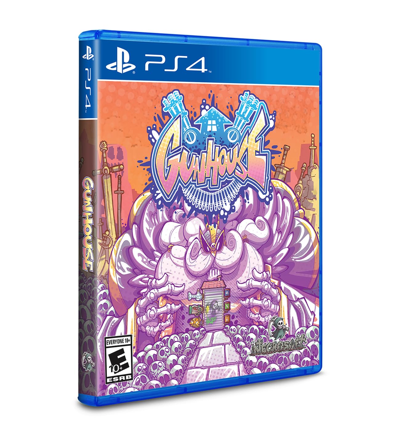 PRODUCT DETAILS 【商品情報】・商品名：Gunhouse PS4・対応機種：PlayStation 4（PS4）・仕様：北米版（NTSC-U/C）・言語：英語【コンディション】・海外直輸入品です。・パッケージに輸送によるスレ・小傷がある場合があります。 ■ 北米版ゲームについてのご注意（必ずお読みください） 【北米版 ゲームについてのご注意】こちらの商品は、北米版（海外仕様）のゲームソフトです。・PS4のゲームディスクはリージョンフリーのため、日本国内のPS4本体でもプレイいただけます。・ゲーム内の表示および音声は英語です。日本語には対応しておりません。・追加コンテンツ（DLC）やオンライン機能のご利用には、北米（海外）アカウントが必要となる場合があります。・一部のタイトルでは、お手持ちの本体・環境により正常に動作しない場合があります。・海外版であることを理由とした返品・交換はお受けできません。 ■ ご注意 ・掲載画像は実物に近い色味になるよう調整しておりますが、ご利用の環境により差異が生じる場合があります。・複数店舗で在庫を共有しているため、ご注文後に在庫切れとなる場合がございます。・海外倉庫からのお取り寄せのため、発送までに数日〜2〜3週間程度かかる場合があります。 ■ 納期についてお届けの目安を必ずご確認ください。 ご注意 海外からの輸入品となります。海外輸送のため、外箱に軽微なスレ等がある場合がございますが、商品本体には影響ございません。 ※在庫状況は仕入先の在庫情報をもとに出来る限り正確に表示しておりますが、取寄せ商品のため、タイミングによりご注文後に欠品・キャンセルとなる場合がございます。