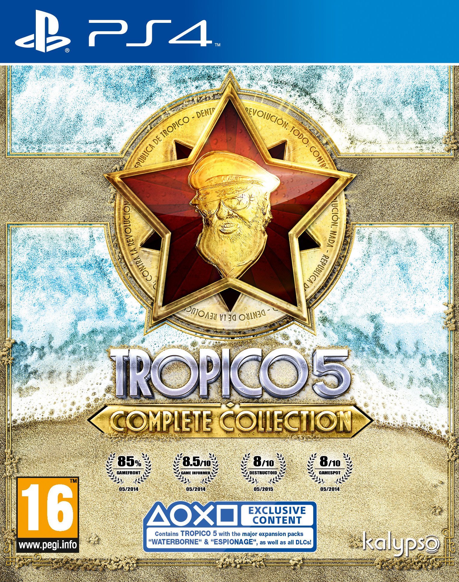 PRODUCT DETAILS 【商品情報】・商品名：Tropico 5 - Complete Collection (PS4)・対応機種：PlayStation 4（PS4）・仕様：北米版（NTSC-U/C）・言語：英語【コンディション】・海外直輸入品です。・パッケージに輸送によるスレ・小傷がある場合があります。 ■ 北米版ゲームについてのご注意（必ずお読みください） 【北米版 ゲームについてのご注意】こちらの商品は、北米版（海外仕様）のゲームソフトです。・PS4のゲームディスクはリージョンフリーのため、日本国内のPS4本体でもプレイいただけます。・ゲーム内の表示および音声は英語です。日本語には対応しておりません。・追加コンテンツ（DLC）やオンライン機能のご利用には、北米（海外）アカウントが必要となる場合があります。・一部のタイトルでは、お手持ちの本体・環境により正常に動作しない場合があります。・海外版であることを理由とした返品・交換はお受けできません。 ■ ご注意 ・掲載画像は実物に近い色味になるよう調整しておりますが、ご利用の環境により差異が生じる場合があります。・複数店舗で在庫を共有しているため、ご注文後に在庫切れとなる場合がございます。・海外倉庫からのお取り寄せのため、発送までに数日〜2〜3週間程度かかる場合があります。 ■ 納期についてお届けの目安を必ずご確認ください。 ご注意 海外からの輸入品となります。海外輸送のため、外箱に軽微なスレ等がある場合がございますが、商品本体には影響ございません。 ※在庫状況は仕入先の在庫情報をもとに出来る限り正確に表示しておりますが、取寄せ商品のため、タイミングによりご注文後に欠品・キャンセルとなる場合がございます。