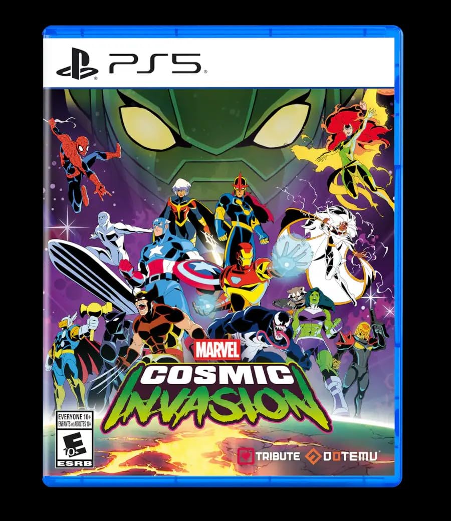 PRODUCT DETAILS 【商品情報】・商品名：Marvel Cosmic Invasion - PlayStation 5・対応機種：PlayStation 5（PS5）・仕様：北米版・言語：英語【コンディション】・海外直輸入品です。・パッケージに輸送によるスレ・小傷がある場合があります。 ■ 北米版ゲームについてのご注意（必ずお読みください） 【北米版 ゲームについてのご注意】こちらの商品は、北米版（海外仕様）のゲームソフトです。・PS5のゲームディスクはリージョンフリーのため、日本国内のPS5本体でもプレイいただけます。・ディスク版のため、ディスクドライブ非搭載のPS5 Digital Editionではご利用いただけません。・ゲーム内の表示および音声は英語です。日本語には対応しておりません。・追加コンテンツ（DLC）やオンライン機能のご利用には、北米（海外）アカウントが必要となる場合があります。・一部のタイトルでは、お手持ちの本体・環境により正常に動作しない場合があります。・海外版であることを理由とした返品・交換はお受けできません。 ■ ご注意 ・掲載画像は実物に近い色味になるよう調整しておりますが、ご利用の環境により差異が生じる場合があります。・複数店舗で在庫を共有しているため、ご注文後に在庫切れとなる場合がございます。・海外倉庫からのお取り寄せのため、発送までに数日〜2〜3週間程度かかる場合があります。 ■ 納期についてお届けの目安を必ずご確認ください。 ご注意 海外からの輸入品となります。海外輸送のため、外箱に軽微なスレ等がある場合がございますが、商品本体には影響ございません。 ※在庫状況は仕入先の在庫情報をもとに出来る限り正確に表示しておりますが、取寄せ商品のため、タイミングによりご注文後に欠品・キャンセルとなる場合がございます。