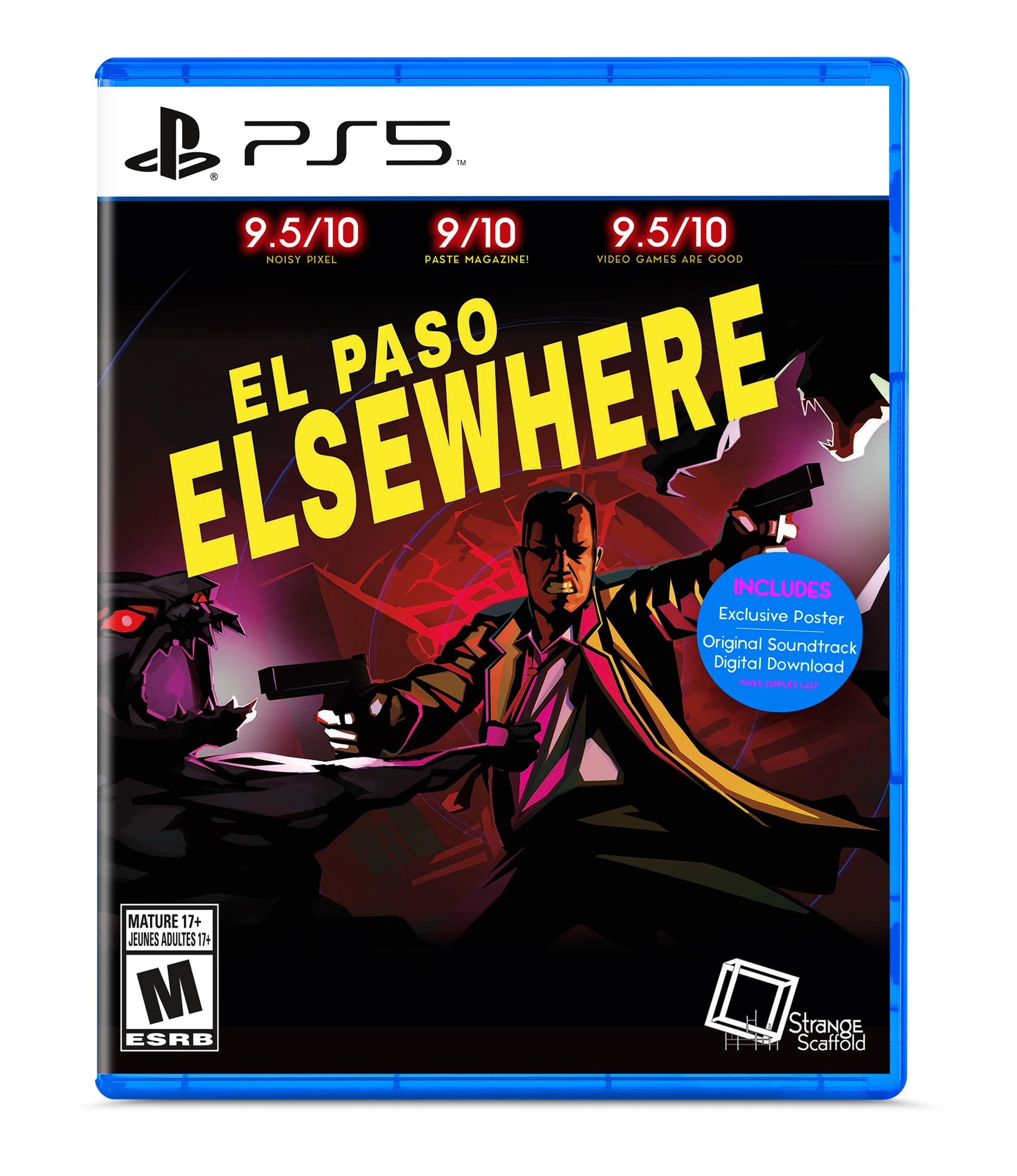 PRODUCT DETAILS 【商品情報】・商品名：El Paso, Elsewhere - PlayStation 5・対応機種：PlayStation 5（PS5）・仕様：北米版・言語：英語【コンディション】・海外直輸入品です。・パッケージに輸送によるスレ・小傷がある場合があります。 ■ 北米版ゲームについてのご注意（必ずお読みください） 【北米版 ゲームについてのご注意】こちらの商品は、北米版（海外仕様）のゲームソフトです。・PS5のゲームディスクはリージョンフリーのため、日本国内のPS5本体でもプレイいただけます。・ディスク版のため、ディスクドライブ非搭載のPS5 Digital Editionではご利用いただけません。・ゲーム内の表示および音声は英語です。日本語には対応しておりません。・追加コンテンツ（DLC）やオンライン機能のご利用には、北米（海外）アカウントが必要となる場合があります。・一部のタイトルでは、お手持ちの本体・環境により正常に動作しない場合があります。・海外版であることを理由とした返品・交換はお受けできません。 ■ ご注意 ・掲載画像は実物に近い色味になるよう調整しておりますが、ご利用の環境により差異が生じる場合があります。・複数店舗で在庫を共有しているため、ご注文後に在庫切れとなる場合がございます。・海外倉庫からのお取り寄せのため、発送までに数日〜2〜3週間程度かかる場合があります。 ■ 納期についてお届けの目安を必ずご確認ください。 ご注意 海外からの輸入品となります。海外輸送のため、外箱に軽微なスレ等がある場合がございますが、商品本体には影響ございません。 ※在庫状況は仕入先の在庫情報をもとに出来る限り正確に表示しておりますが、取寄せ商品のため、タイミングによりご注文後に欠品・キャンセルとなる場合がございます。