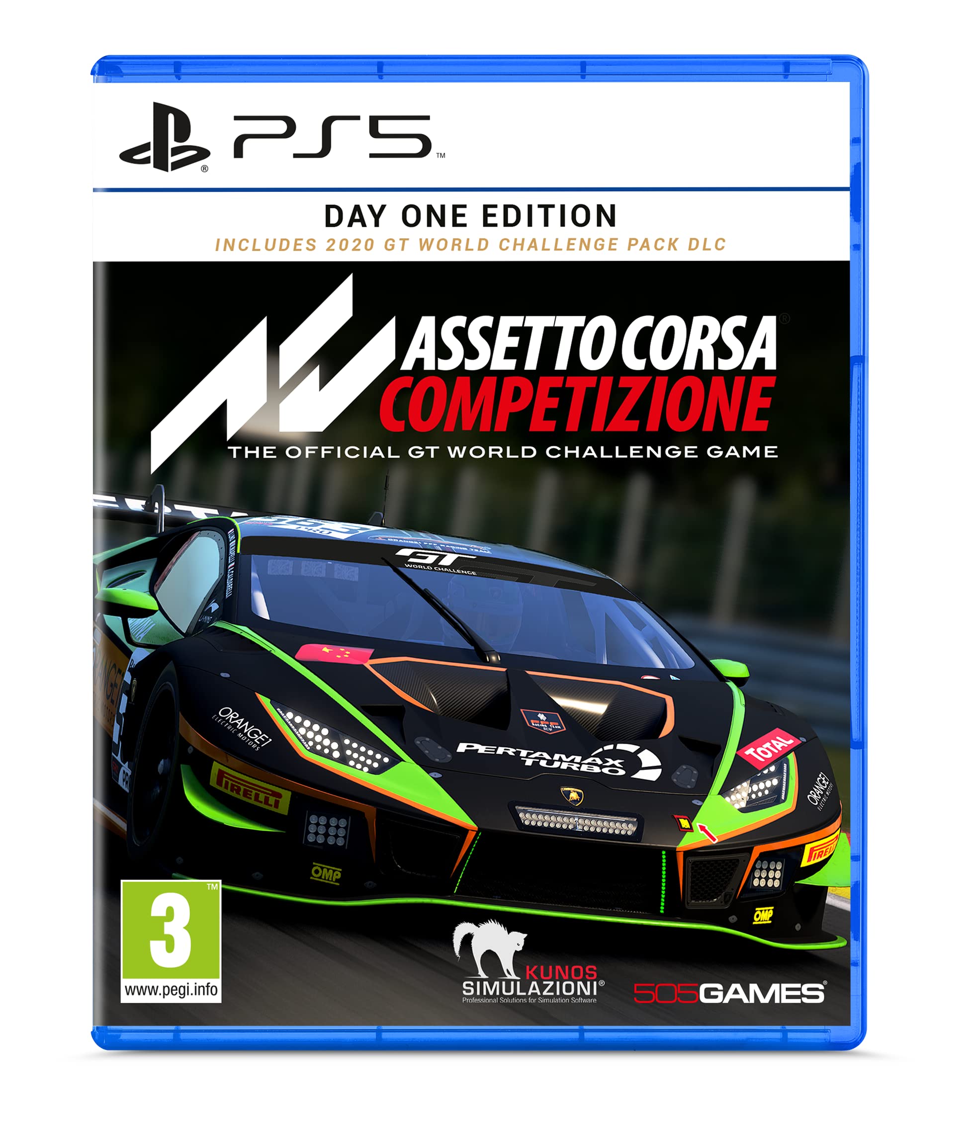 PRODUCT DETAILS 【商品情報】・商品名：Assetto Corsa Competizione Day One Edition (PS5)・対応機種：PlayStation 5（PS5）・仕様：北米版・言語：英語【コンディション】・海外直輸入品です。・パッケージに輸送によるスレ・小傷がある場合があります。 ■ 北米版ゲームについてのご注意（必ずお読みください） 【北米版 ゲームについてのご注意】こちらの商品は、北米版（海外仕様）のゲームソフトです。・PS5のゲームディスクはリージョンフリーのため、日本国内のPS5本体でもプレイいただけます。・ディスク版のため、ディスクドライブ非搭載のPS5 Digital Editionではご利用いただけません。・ゲーム内の表示および音声は英語です。日本語には対応しておりません。・追加コンテンツ（DLC）やオンライン機能のご利用には、北米（海外）アカウントが必要となる場合があります。・一部のタイトルでは、お手持ちの本体・環境により正常に動作しない場合があります。・海外版であることを理由とした返品・交換はお受けできません。 ■ ご注意 ・掲載画像は実物に近い色味になるよう調整しておりますが、ご利用の環境により差異が生じる場合があります。・複数店舗で在庫を共有しているため、ご注文後に在庫切れとなる場合がございます。・海外倉庫からのお取り寄せのため、発送までに数日〜2〜3週間程度かかる場合があります。 ■ 納期についてお届けの目安を必ずご確認ください。 ご注意 海外からの輸入品となります。海外輸送のため、外箱に軽微なスレ等がある場合がございますが、商品本体には影響ございません。 ※在庫状況は仕入先の在庫情報をもとに出来る限り正確に表示しておりますが、取寄せ商品のため、タイミングによりご注文後に欠品・キャンセルとなる場合がございます。