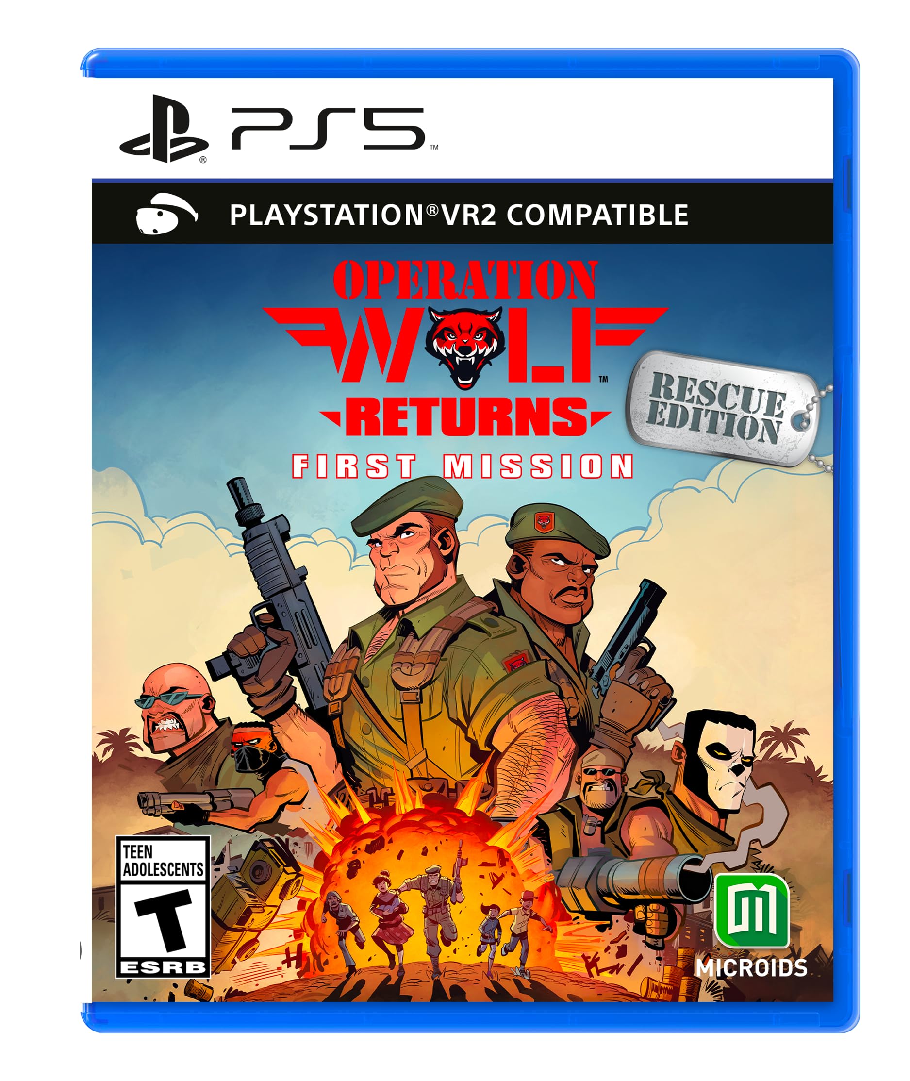 PRODUCT DETAILS 【商品情報】・商品名：Operation Wolf Returns: First Mission - Rescue Edition (PS5)・対応機種：PlayStation 5（PS5）・仕様：北米版・言語：英語【コンディション】・海外直輸入品です。・パッケージに輸送によるスレ・小傷がある場合があります。 ■ 北米版ゲームについてのご注意（必ずお読みください） 【北米版 ゲームについてのご注意】こちらの商品は、北米版（海外仕様）のゲームソフトです。・PS5のゲームディスクはリージョンフリーのため、日本国内のPS5本体でもプレイいただけます。・ディスク版のため、ディスクドライブ非搭載のPS5 Digital Editionではご利用いただけません。・ゲーム内の表示および音声は英語です。日本語には対応しておりません。・追加コンテンツ（DLC）やオンライン機能のご利用には、北米（海外）アカウントが必要となる場合があります。・一部のタイトルでは、お手持ちの本体・環境により正常に動作しない場合があります。・海外版であることを理由とした返品・交換はお受けできません。 ■ ご注意 ・掲載画像は実物に近い色味になるよう調整しておりますが、ご利用の環境により差異が生じる場合があります。・複数店舗で在庫を共有しているため、ご注文後に在庫切れとなる場合がございます。・海外倉庫からのお取り寄せのため、発送までに数日〜2〜3週間程度かかる場合があります。 ■ 納期についてお届けの目安を必ずご確認ください。 ご注意 海外からの輸入品となります。海外輸送のため、外箱に軽微なスレ等がある場合がございますが、商品本体には影響ございません。 ※在庫状況は仕入先の在庫情報をもとに出来る限り正確に表示しておりますが、取寄せ商品のため、タイミングによりご注文後に欠品・キャンセルとなる場合がございます。