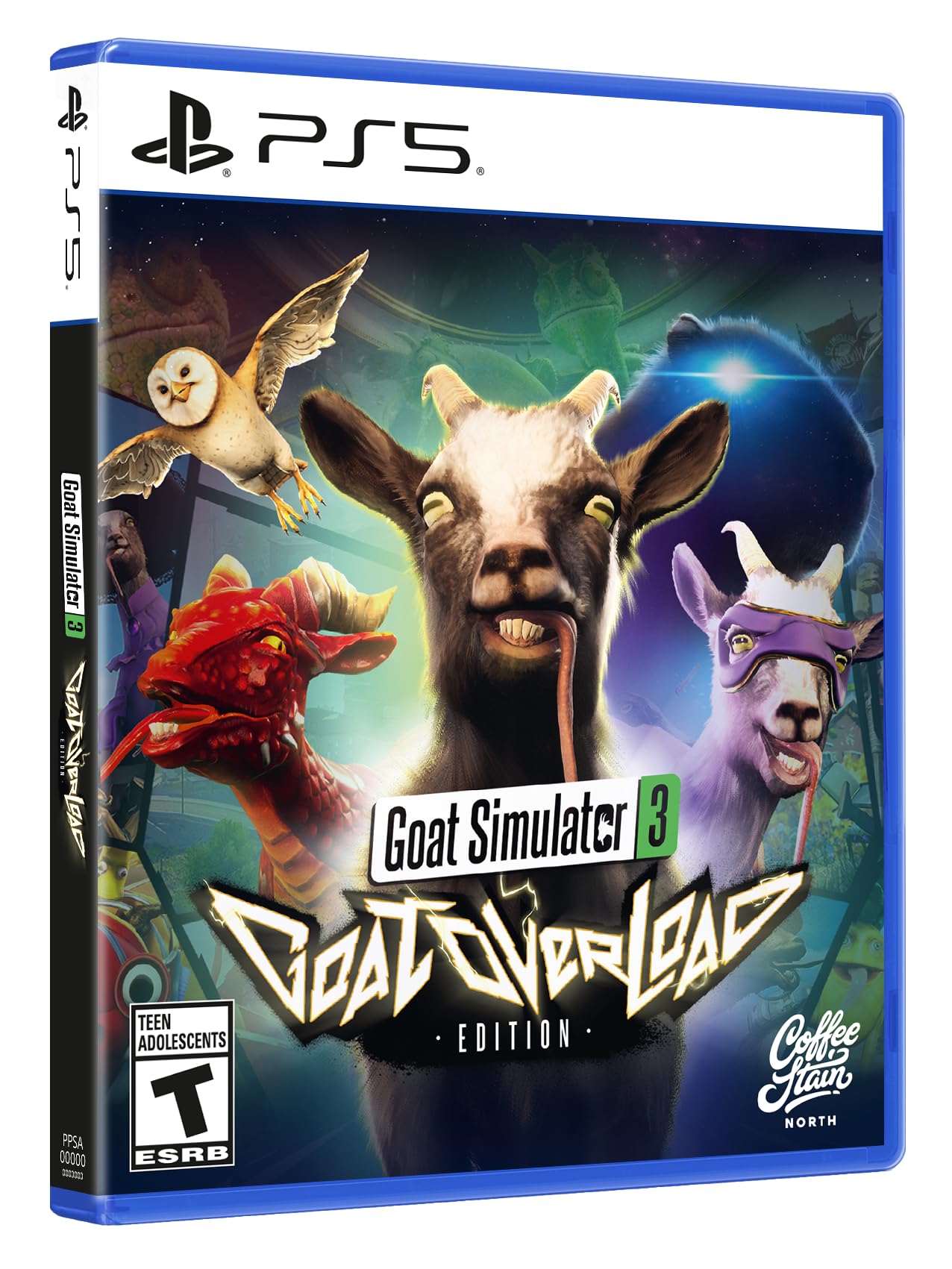 PRODUCT DETAILS 【商品情報】・商品名：Goat Simulator 3: GOAT Overload Edition - PlayStation 5・対応機種：PlayStation 5（PS5）・仕様：北米版・言語：英語【コンディション】・海外直輸入品です。・パッケージに輸送によるスレ・小傷がある場合があります。 ■ 北米版ゲームについてのご注意（必ずお読みください） 【北米版 ゲームについてのご注意】こちらの商品は、北米版（海外仕様）のゲームソフトです。・PS5のゲームディスクはリージョンフリーのため、日本国内のPS5本体でもプレイいただけます。・ディスク版のため、ディスクドライブ非搭載のPS5 Digital Editionではご利用いただけません。・ゲーム内の表示および音声は英語です。日本語には対応しておりません。・追加コンテンツ（DLC）やオンライン機能のご利用には、北米（海外）アカウントが必要となる場合があります。・一部のタイトルでは、お手持ちの本体・環境により正常に動作しない場合があります。・海外版であることを理由とした返品・交換はお受けできません。 ■ ご注意 ・掲載画像は実物に近い色味になるよう調整しておりますが、ご利用の環境により差異が生じる場合があります。・複数店舗で在庫を共有しているため、ご注文後に在庫切れとなる場合がございます。・海外倉庫からのお取り寄せのため、発送までに数日〜2〜3週間程度かかる場合があります。 ■ 納期についてお届けの目安を必ずご確認ください。 ご注意 海外からの輸入品となります。海外輸送のため、外箱に軽微なスレ等がある場合がございますが、商品本体には影響ございません。 ※在庫状況は仕入先の在庫情報をもとに出来る限り正確に表示しておりますが、取寄せ商品のため、タイミングによりご注文後に欠品・キャンセルとなる場合がございます。