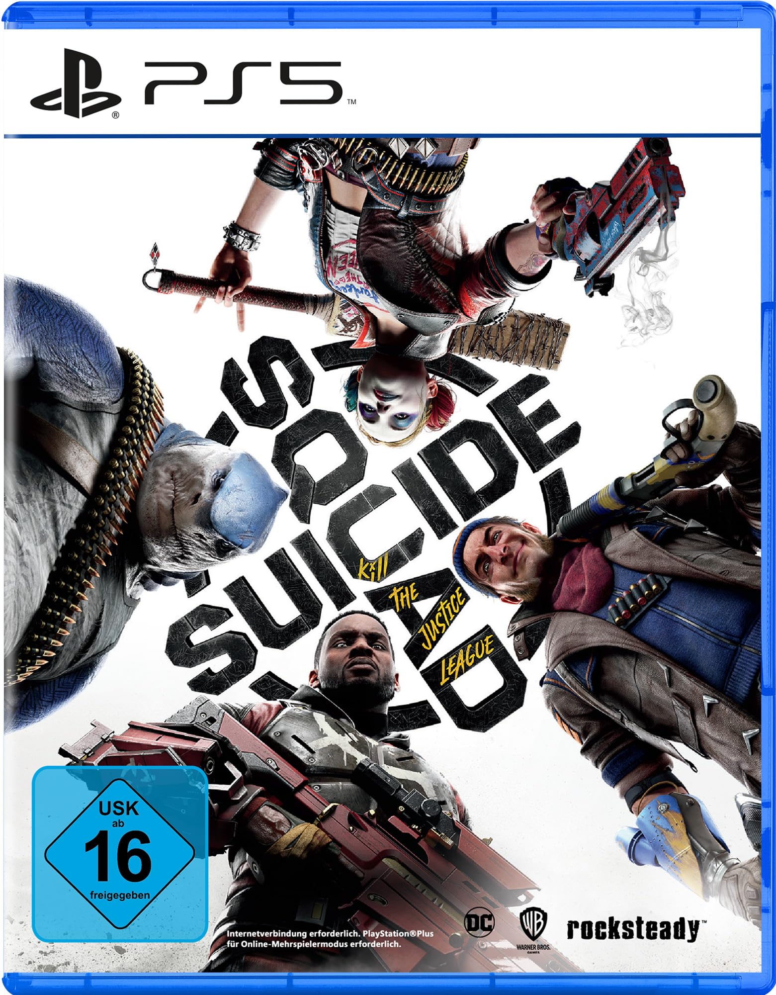 PRODUCT DETAILS 【商品情報】・商品名：Suicide Squad: Kill the Justice League (PlayStation 5)・対応機種：PlayStation 5（PS5）・仕様：北米版・言語：英語【コンディション】・海外直輸入品です。・パッケージに輸送によるスレ・小傷がある場合があります。 ■ 北米版ゲームについてのご注意（必ずお読みください） 【北米版 ゲームについてのご注意】こちらの商品は、北米版（海外仕様）のゲームソフトです。・PS5のゲームディスクはリージョンフリーのため、日本国内のPS5本体でもプレイいただけます。・ディスク版のため、ディスクドライブ非搭載のPS5 Digital Editionではご利用いただけません。・ゲーム内の表示および音声は英語です。日本語には対応しておりません。・追加コンテンツ（DLC）やオンライン機能のご利用には、北米（海外）アカウントが必要となる場合があります。・一部のタイトルでは、お手持ちの本体・環境により正常に動作しない場合があります。・海外版であることを理由とした返品・交換はお受けできません。 ■ ご注意 ・掲載画像は実物に近い色味になるよう調整しておりますが、ご利用の環境により差異が生じる場合があります。・複数店舗で在庫を共有しているため、ご注文後に在庫切れとなる場合がございます。・海外倉庫からのお取り寄せのため、発送までに数日〜2〜3週間程度かかる場合があります。 ■ 納期についてお届けの目安を必ずご確認ください。 ご注意 海外からの輸入品となります。海外輸送のため、外箱に軽微なスレ等がある場合がございますが、商品本体には影響ございません。 ※在庫状況は仕入先の在庫情報をもとに出来る限り正確に表示しておりますが、取寄せ商品のため、タイミングによりご注文後に欠品・キャンセルとなる場合がございます。