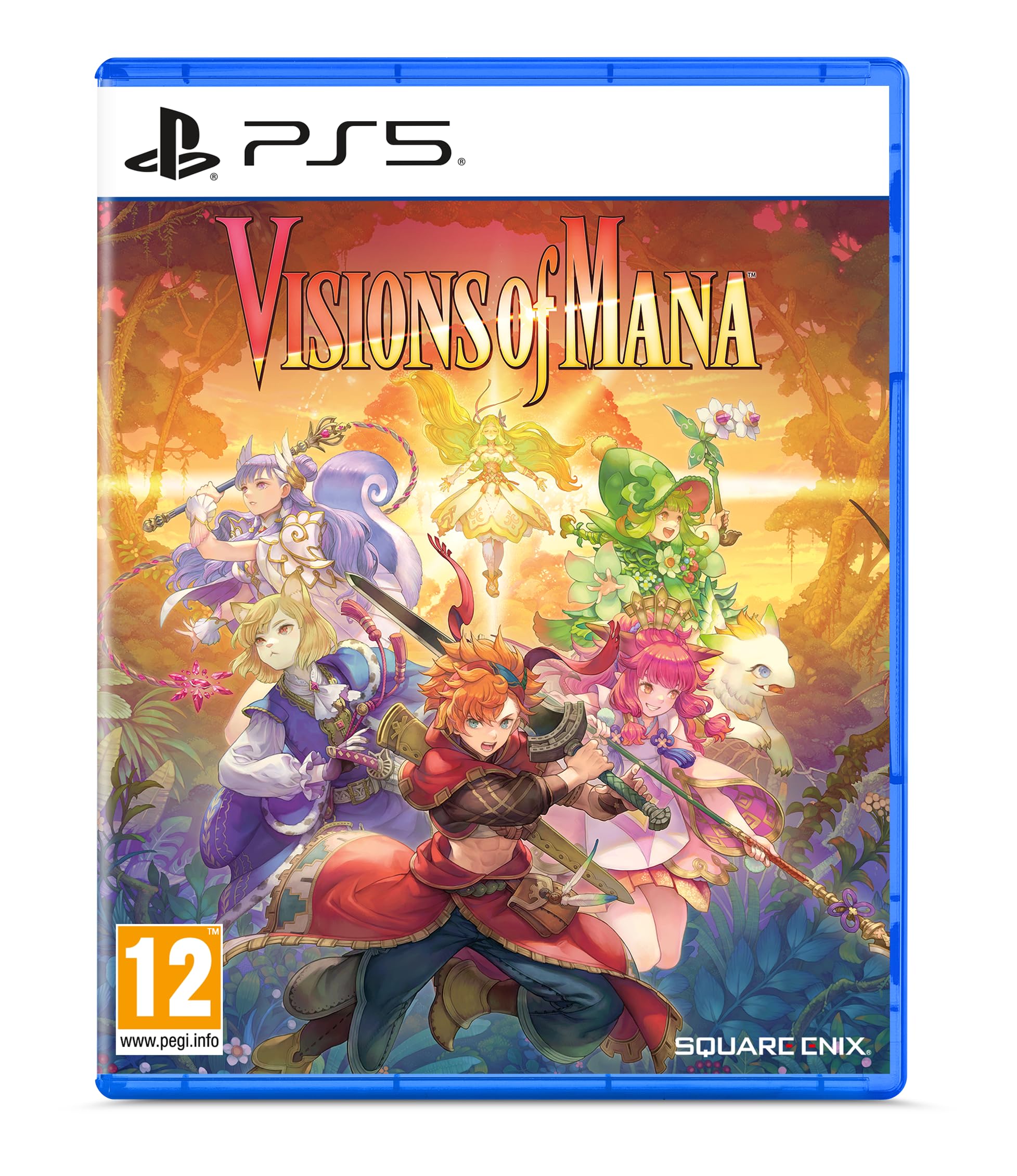 PRODUCT DETAILS 【商品情報】・商品名：Visions of Mana・対応機種：PlayStation 5（PS5）・仕様：北米版・言語：英語【コンディション】・海外直輸入品です。・パッケージに輸送によるスレ・小傷がある場合があります。 ■ 北米版ゲームについてのご注意（必ずお読みください） 【北米版 ゲームについてのご注意】こちらの商品は、北米版（海外仕様）のゲームソフトです。・PS5のゲームディスクはリージョンフリーのため、日本国内のPS5本体でもプレイいただけます。・ディスク版のため、ディスクドライブ非搭載のPS5 Digital Editionではご利用いただけません。・ゲーム内の表示および音声は英語です。日本語には対応しておりません。・追加コンテンツ（DLC）やオンライン機能のご利用には、北米（海外）アカウントが必要となる場合があります。・一部のタイトルでは、お手持ちの本体・環境により正常に動作しない場合があります。・海外版であることを理由とした返品・交換はお受けできません。 ■ ご注意 ・掲載画像は実物に近い色味になるよう調整しておりますが、ご利用の環境により差異が生じる場合があります。・複数店舗で在庫を共有しているため、ご注文後に在庫切れとなる場合がございます。・海外倉庫からのお取り寄せのため、発送までに数日〜2〜3週間程度かかる場合があります。 ■ 納期についてお届けの目安を必ずご確認ください。 ご注意 海外からの輸入品となります。海外輸送のため、外箱に軽微なスレ等がある場合がございますが、商品本体には影響ございません。 ※在庫状況は仕入先の在庫情報をもとに出来る限り正確に表示しておりますが、取寄せ商品のため、タイミングによりご注文後に欠品・キャンセルとなる場合がございます。