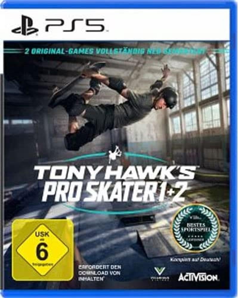 PRODUCT DETAILS 【商品情報】・商品名：Tony Hawk's Pro Skater 1+2・対応機種：PlayStation 5（PS5）・仕様：北米版・言語：英語【コンディション】・海外直輸入品です。・パッケージに輸送によるスレ・小傷がある場合があります。 ■ 北米版ゲームについてのご注意（必ずお読みください） 【北米版 ゲームについてのご注意】こちらの商品は、北米版（海外仕様）のゲームソフトです。・PS5のゲームディスクはリージョンフリーのため、日本国内のPS5本体でもプレイいただけます。・ディスク版のため、ディスクドライブ非搭載のPS5 Digital Editionではご利用いただけません。・ゲーム内の表示および音声は英語です。日本語には対応しておりません。・追加コンテンツ（DLC）やオンライン機能のご利用には、北米（海外）アカウントが必要となる場合があります。・一部のタイトルでは、お手持ちの本体・環境により正常に動作しない場合があります。・海外版であることを理由とした返品・交換はお受けできません。 ■ ご注意 ・掲載画像は実物に近い色味になるよう調整しておりますが、ご利用の環境により差異が生じる場合があります。・複数店舗で在庫を共有しているため、ご注文後に在庫切れとなる場合がございます。・海外倉庫からのお取り寄せのため、発送までに数日〜2〜3週間程度かかる場合があります。 ■ 納期についてお届けの目安を必ずご確認ください。 ご注意 海外からの輸入品となります。海外輸送のため、外箱に軽微なスレ等がある場合がございますが、商品本体には影響ございません。 ※在庫状況は仕入先の在庫情報をもとに出来る限り正確に表示しておりますが、取寄せ商品のため、タイミングによりご注文後に欠品・キャンセルとなる場合がございます。