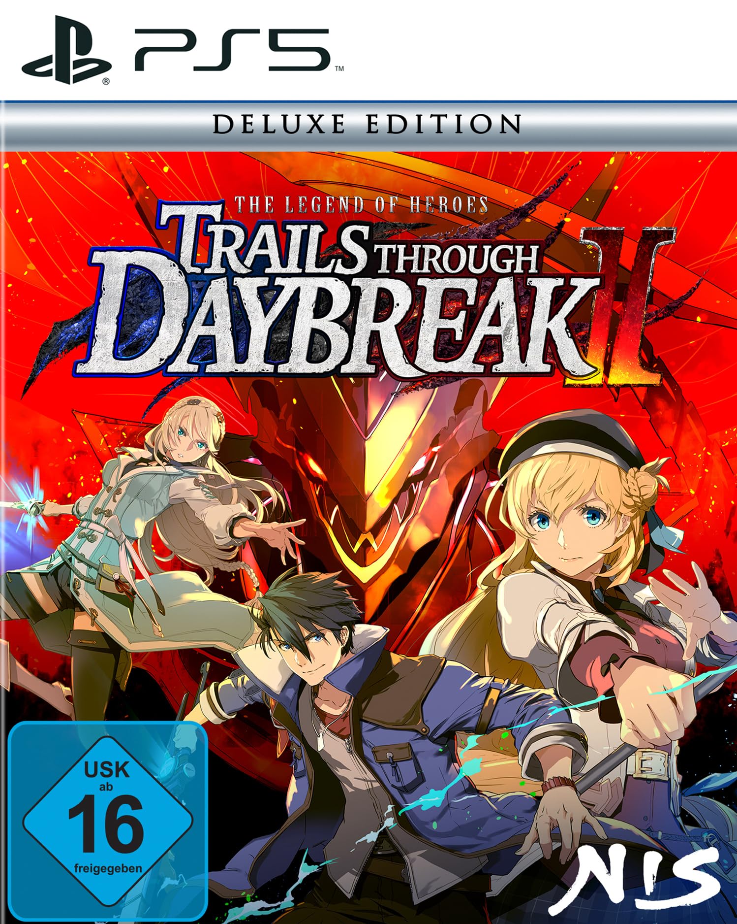 PRODUCT DETAILS 【商品情報】・商品名：The Legend of Heroes: Trails through Daybreak II - Deluxe Edition (PlayStation 5)・対応機種：PlayStation 5（PS5）・仕様：北米版・言語：英語【コンディション】・海外直輸入品です。・パッケージに輸送によるスレ・小傷がある場合があります。 ■ 北米版ゲームについてのご注意（必ずお読みください） 【北米版 ゲームについてのご注意】こちらの商品は、北米版（海外仕様）のゲームソフトです。・PS5のゲームディスクはリージョンフリーのため、日本国内のPS5本体でもプレイいただけます。・ディスク版のため、ディスクドライブ非搭載のPS5 Digital Editionではご利用いただけません。・ゲーム内の表示および音声は英語です。日本語には対応しておりません。・追加コンテンツ（DLC）やオンライン機能のご利用には、北米（海外）アカウントが必要となる場合があります。・一部のタイトルでは、お手持ちの本体・環境により正常に動作しない場合があります。・海外版であることを理由とした返品・交換はお受けできません。 ■ ご注意 ・掲載画像は実物に近い色味になるよう調整しておりますが、ご利用の環境により差異が生じる場合があります。・複数店舗で在庫を共有しているため、ご注文後に在庫切れとなる場合がございます。・海外倉庫からのお取り寄せのため、発送までに数日〜2〜3週間程度かかる場合があります。 ■ 納期についてお届けの目安を必ずご確認ください。 ご注意 海外からの輸入品となります。海外輸送のため、外箱に軽微なスレ等がある場合がございますが、商品本体には影響ございません。 ※在庫状況は仕入先の在庫情報をもとに出来る限り正確に表示しておりますが、取寄せ商品のため、タイミングによりご注文後に欠品・キャンセルとなる場合がございます。