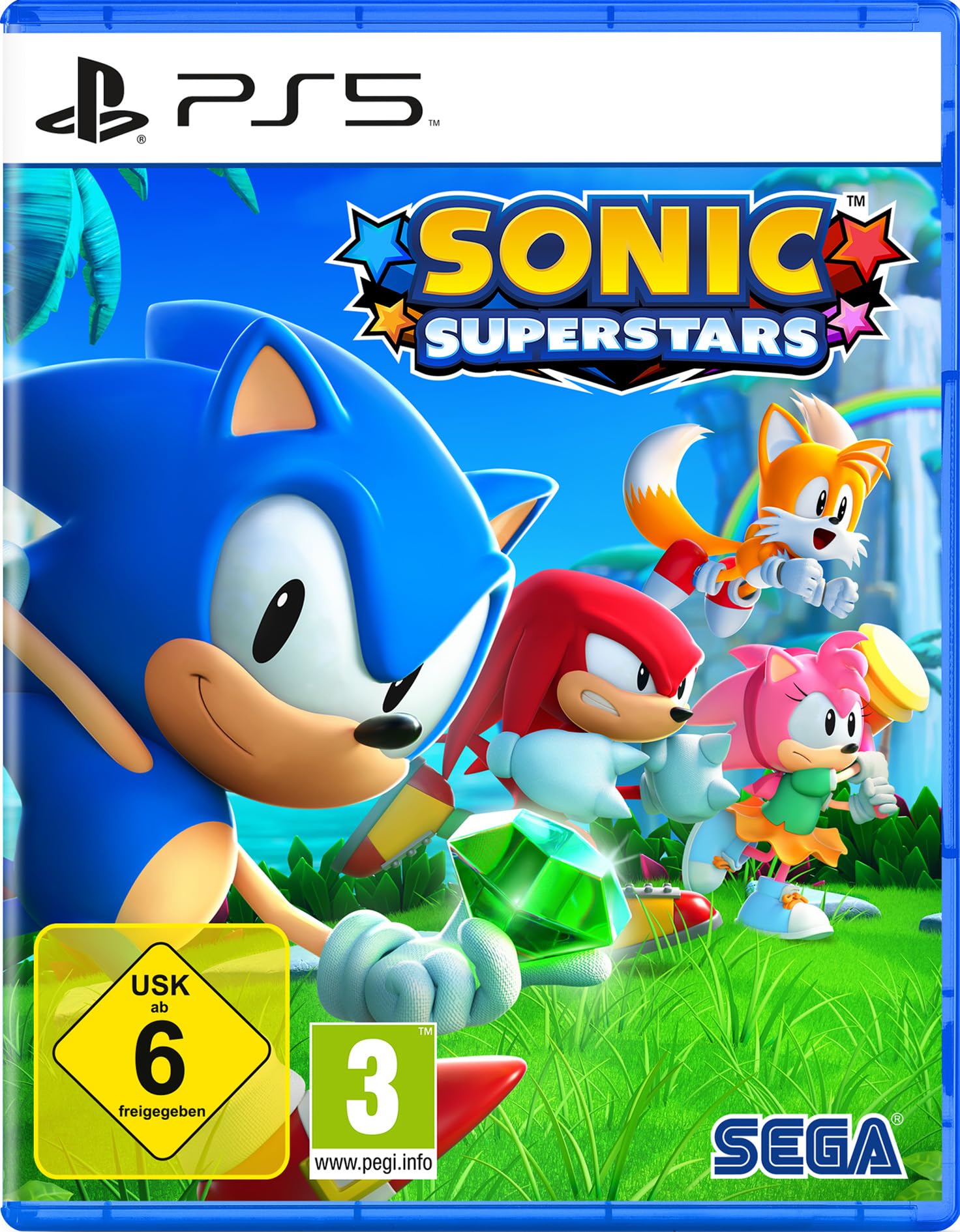 PRODUCT DETAILS 【商品情報】・商品名：Sonic Superstars (PlayStation PS5)・対応機種：PlayStation 5（PS5）・仕様：北米版・言語：英語【コンディション】・海外直輸入品です。・パッケージに輸送によるスレ・小傷がある場合があります。 ■ 北米版ゲームについてのご注意（必ずお読みください） 【北米版 ゲームについてのご注意】こちらの商品は、北米版（海外仕様）のゲームソフトです。・PS5のゲームディスクはリージョンフリーのため、日本国内のPS5本体でもプレイいただけます。・ディスク版のため、ディスクドライブ非搭載のPS5 Digital Editionではご利用いただけません。・ゲーム内の表示および音声は英語です。日本語には対応しておりません。・追加コンテンツ（DLC）やオンライン機能のご利用には、北米（海外）アカウントが必要となる場合があります。・一部のタイトルでは、お手持ちの本体・環境により正常に動作しない場合があります。・海外版であることを理由とした返品・交換はお受けできません。 ■ ご注意 ・掲載画像は実物に近い色味になるよう調整しておりますが、ご利用の環境により差異が生じる場合があります。・複数店舗で在庫を共有しているため、ご注文後に在庫切れとなる場合がございます。・海外倉庫からのお取り寄せのため、発送までに数日〜2〜3週間程度かかる場合があります。 ■ 納期についてお届けの目安を必ずご確認ください。 ご注意 海外からの輸入品となります。海外輸送のため、外箱に軽微なスレ等がある場合がございますが、商品本体には影響ございません。 ※在庫状況は仕入先の在庫情報をもとに出来る限り正確に表示しておりますが、取寄せ商品のため、タイミングによりご注文後に欠品・キャンセルとなる場合がございます。