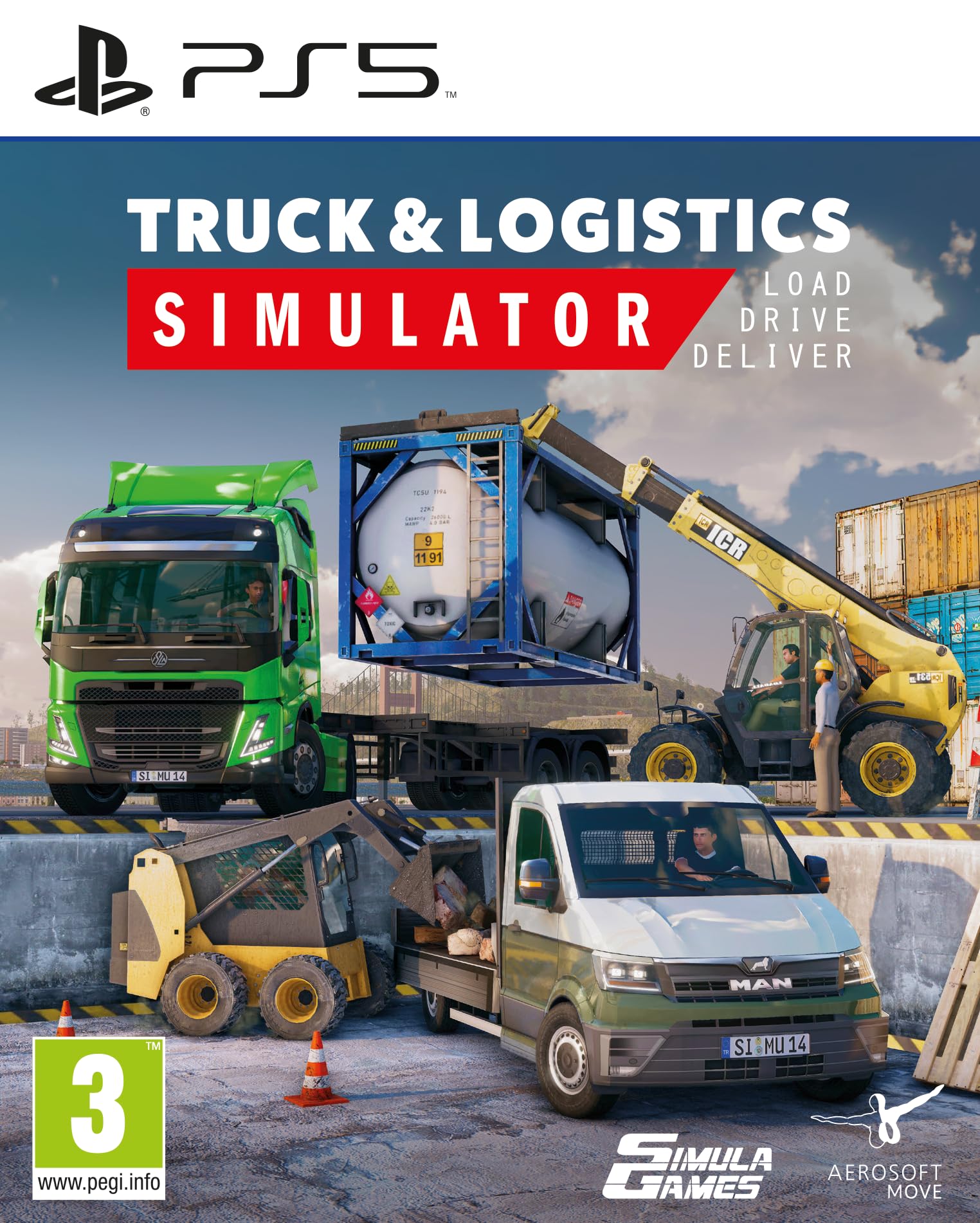 PRODUCT DETAILS 【商品情報】・商品名：Truck & Logistics Simulator・対応機種：PlayStation 5（PS5）・仕様：北米版・言語：英語【コンディション】・海外直輸入品です。・パッケージに輸送によるスレ・小傷がある場合があります。 ■ 北米版ゲームについてのご注意（必ずお読みください） 【北米版 ゲームについてのご注意】こちらの商品は、北米版（海外仕様）のゲームソフトです。・PS5のゲームディスクはリージョンフリーのため、日本国内のPS5本体でもプレイいただけます。・ディスク版のため、ディスクドライブ非搭載のPS5 Digital Editionではご利用いただけません。・ゲーム内の表示および音声は英語です。日本語には対応しておりません。・追加コンテンツ（DLC）やオンライン機能のご利用には、北米（海外）アカウントが必要となる場合があります。・一部のタイトルでは、お手持ちの本体・環境により正常に動作しない場合があります。・海外版であることを理由とした返品・交換はお受けできません。 ■ ご注意 ・掲載画像は実物に近い色味になるよう調整しておりますが、ご利用の環境により差異が生じる場合があります。・複数店舗で在庫を共有しているため、ご注文後に在庫切れとなる場合がございます。・海外倉庫からのお取り寄せのため、発送までに数日〜2〜3週間程度かかる場合があります。 ■ 納期についてお届けの目安を必ずご確認ください。 ご注意 海外からの輸入品となります。海外輸送のため、外箱に軽微なスレ等がある場合がございますが、商品本体には影響ございません。 ※在庫状況は仕入先の在庫情報をもとに出来る限り正確に表示しておりますが、取寄せ商品のため、タイミングによりご注文後に欠品・キャンセルとなる場合がございます。