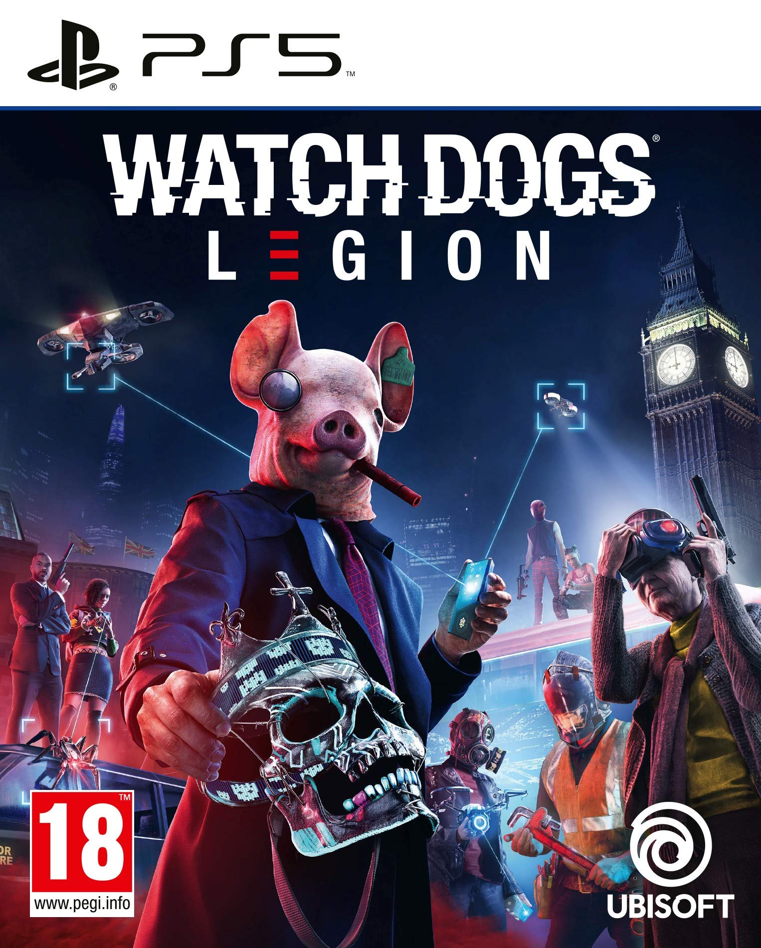 PRODUCT DETAILS 【商品情報】・商品名：Watch Dogs Legion (PS5)・対応機種：PlayStation 5（PS5）・仕様：北米版・言語：英語【コンディション】・海外直輸入品です。・パッケージに輸送によるスレ・小傷がある場合があります。 ■ 北米版ゲームについてのご注意（必ずお読みください） 【北米版 ゲームについてのご注意】こちらの商品は、北米版（海外仕様）のゲームソフトです。・PS5のゲームディスクはリージョンフリーのため、日本国内のPS5本体でもプレイいただけます。・ディスク版のため、ディスクドライブ非搭載のPS5 Digital Editionではご利用いただけません。・ゲーム内の表示および音声は英語です。日本語には対応しておりません。・追加コンテンツ（DLC）やオンライン機能のご利用には、北米（海外）アカウントが必要となる場合があります。・一部のタイトルでは、お手持ちの本体・環境により正常に動作しない場合があります。・海外版であることを理由とした返品・交換はお受けできません。 ■ ご注意 ・掲載画像は実物に近い色味になるよう調整しておりますが、ご利用の環境により差異が生じる場合があります。・複数店舗で在庫を共有しているため、ご注文後に在庫切れとなる場合がございます。・海外倉庫からのお取り寄せのため、発送までに数日〜2〜3週間程度かかる場合があります。 ■ 納期についてお届けの目安を必ずご確認ください。 ご注意 海外からの輸入品となります。海外輸送のため、外箱に軽微なスレ等がある場合がございますが、商品本体には影響ございません。 ※在庫状況は仕入先の在庫情報をもとに出来る限り正確に表示しておりますが、取寄せ商品のため、タイミングによりご注文後に欠品・キャンセルとなる場合がございます。