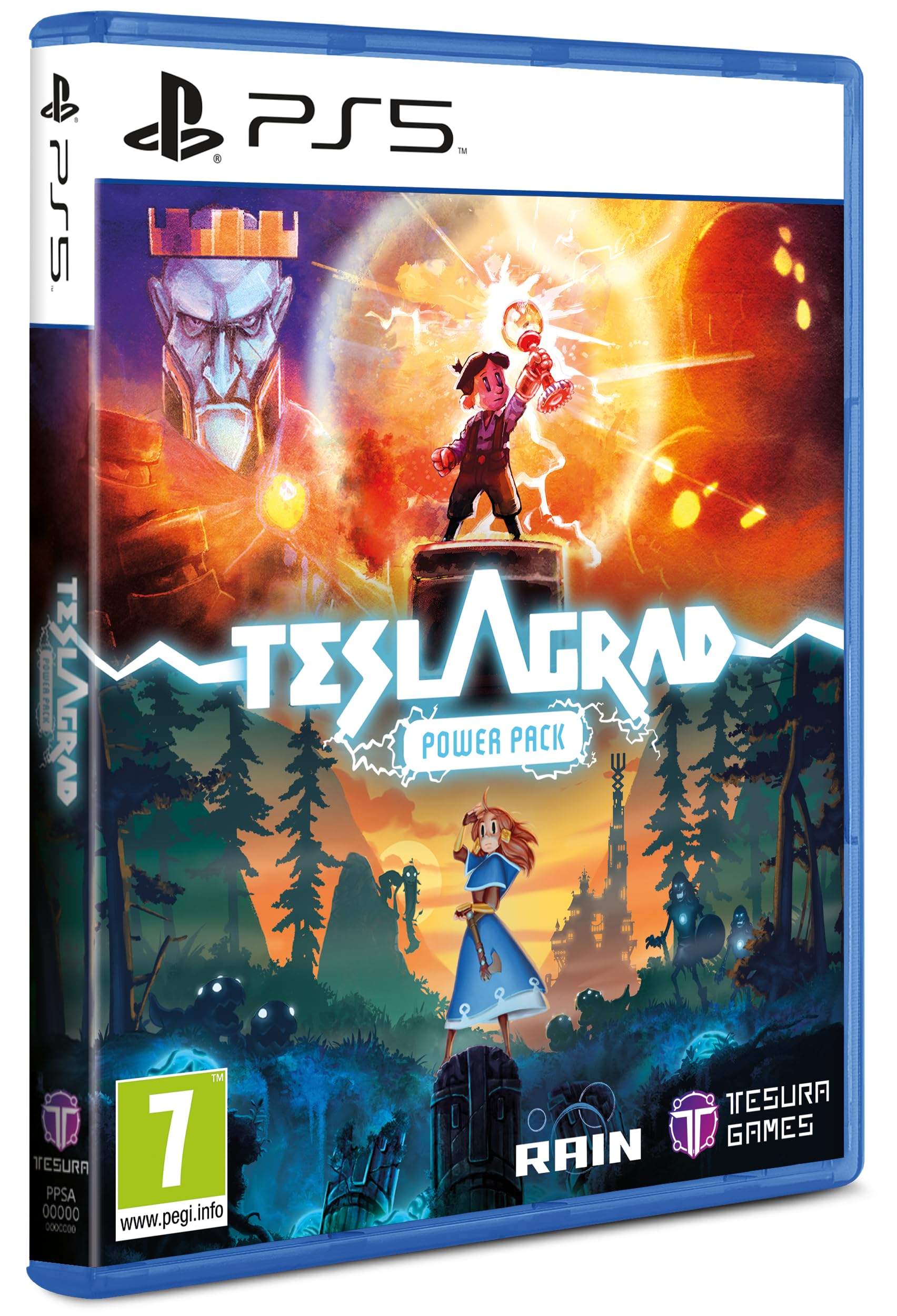 PRODUCT DETAILS 【商品情報】・商品名：Teslagrad Power Pack (PS5)・対応機種：PlayStation 5（PS5）・仕様：北米版・言語：英語【コンディション】・海外直輸入品です。・パッケージに輸送によるスレ・小傷がある場合があります。 ■ 北米版ゲームについてのご注意（必ずお読みください） 【北米版 ゲームについてのご注意】こちらの商品は、北米版（海外仕様）のゲームソフトです。・PS5のゲームディスクはリージョンフリーのため、日本国内のPS5本体でもプレイいただけます。・ディスク版のため、ディスクドライブ非搭載のPS5 Digital Editionではご利用いただけません。・ゲーム内の表示および音声は英語です。日本語には対応しておりません。・追加コンテンツ（DLC）やオンライン機能のご利用には、北米（海外）アカウントが必要となる場合があります。・一部のタイトルでは、お手持ちの本体・環境により正常に動作しない場合があります。・海外版であることを理由とした返品・交換はお受けできません。 ■ ご注意 ・掲載画像は実物に近い色味になるよう調整しておりますが、ご利用の環境により差異が生じる場合があります。・複数店舗で在庫を共有しているため、ご注文後に在庫切れとなる場合がございます。・海外倉庫からのお取り寄せのため、発送までに数日〜2〜3週間程度かかる場合があります。 ■ 納期についてお届けの目安を必ずご確認ください。 ご注意 海外からの輸入品となります。海外輸送のため、外箱に軽微なスレ等がある場合がございますが、商品本体には影響ございません。 ※在庫状況は仕入先の在庫情報をもとに出来る限り正確に表示しておりますが、取寄せ商品のため、タイミングによりご注文後に欠品・キャンセルとなる場合がございます。