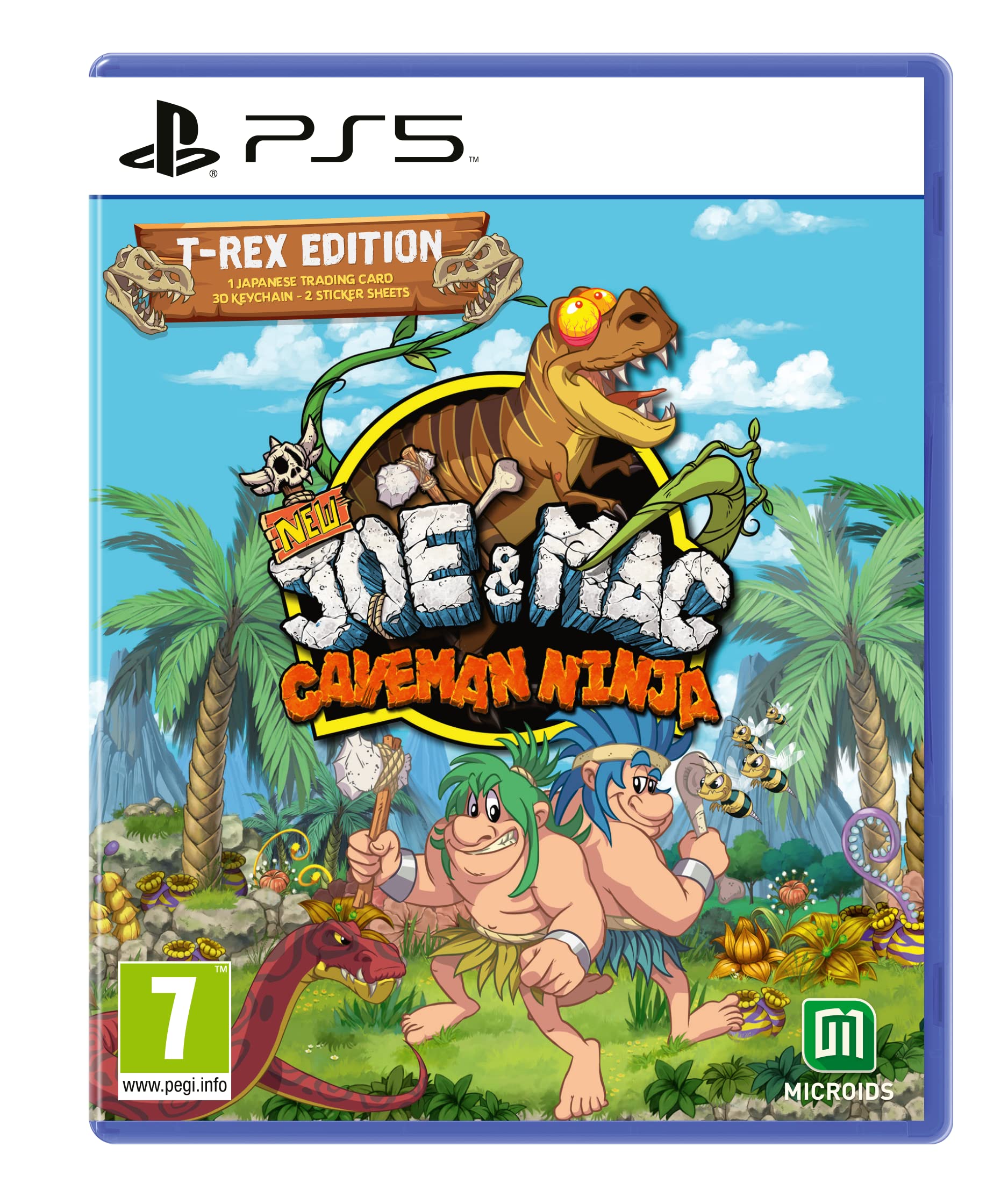PRODUCT DETAILS 【商品情報】・商品名：MICRODS New Joe & Mac: Caveman Ninja - T-Rex Edition (PS5)・対応機種：PlayStation 5（PS5）・仕様：北米版・言語：英語【コンディション】・海外直輸入品です。・パッケージに輸送によるスレ・小傷がある場合があります。 ■ 北米版ゲームについてのご注意（必ずお読みください） 【北米版 ゲームについてのご注意】こちらの商品は、北米版（海外仕様）のゲームソフトです。・PS5のゲームディスクはリージョンフリーのため、日本国内のPS5本体でもプレイいただけます。・ディスク版のため、ディスクドライブ非搭載のPS5 Digital Editionではご利用いただけません。・ゲーム内の表示および音声は英語です。日本語には対応しておりません。・追加コンテンツ（DLC）やオンライン機能のご利用には、北米（海外）アカウントが必要となる場合があります。・一部のタイトルでは、お手持ちの本体・環境により正常に動作しない場合があります。・海外版であることを理由とした返品・交換はお受けできません。 ■ ご注意 ・掲載画像は実物に近い色味になるよう調整しておりますが、ご利用の環境により差異が生じる場合があります。・複数店舗で在庫を共有しているため、ご注文後に在庫切れとなる場合がございます。・海外倉庫からのお取り寄せのため、発送までに数日〜2〜3週間程度かかる場合があります。 ■ 納期についてお届けの目安を必ずご確認ください。 ご注意 海外からの輸入品となります。海外輸送のため、外箱に軽微なスレ等がある場合がございますが、商品本体には影響ございません。 ※在庫状況は仕入先の在庫情報をもとに出来る限り正確に表示しておりますが、取寄せ商品のため、タイミングによりご注文後に欠品・キャンセルとなる場合がございます。