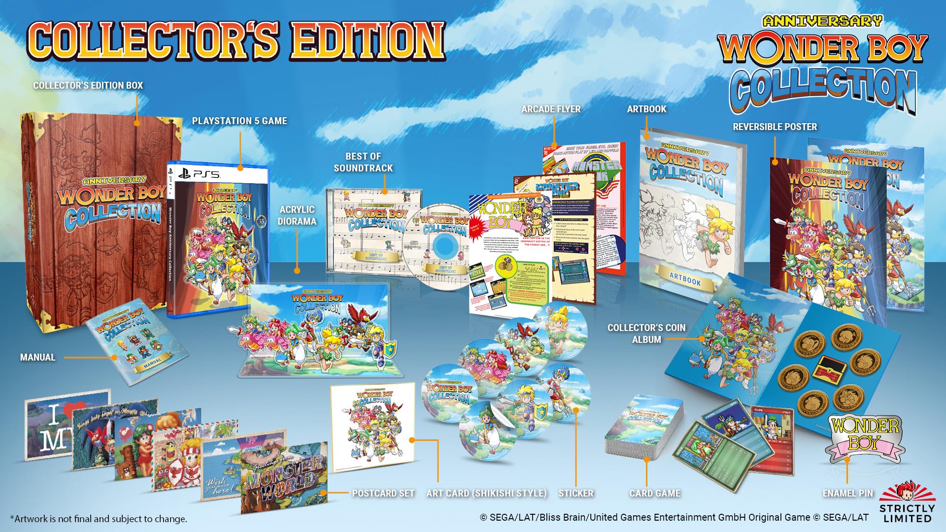 Wonder Boy Anniversary - Collector's Edition (PlayStation 5) 北米版 PS5 プレイステーション5 海外版ソフト