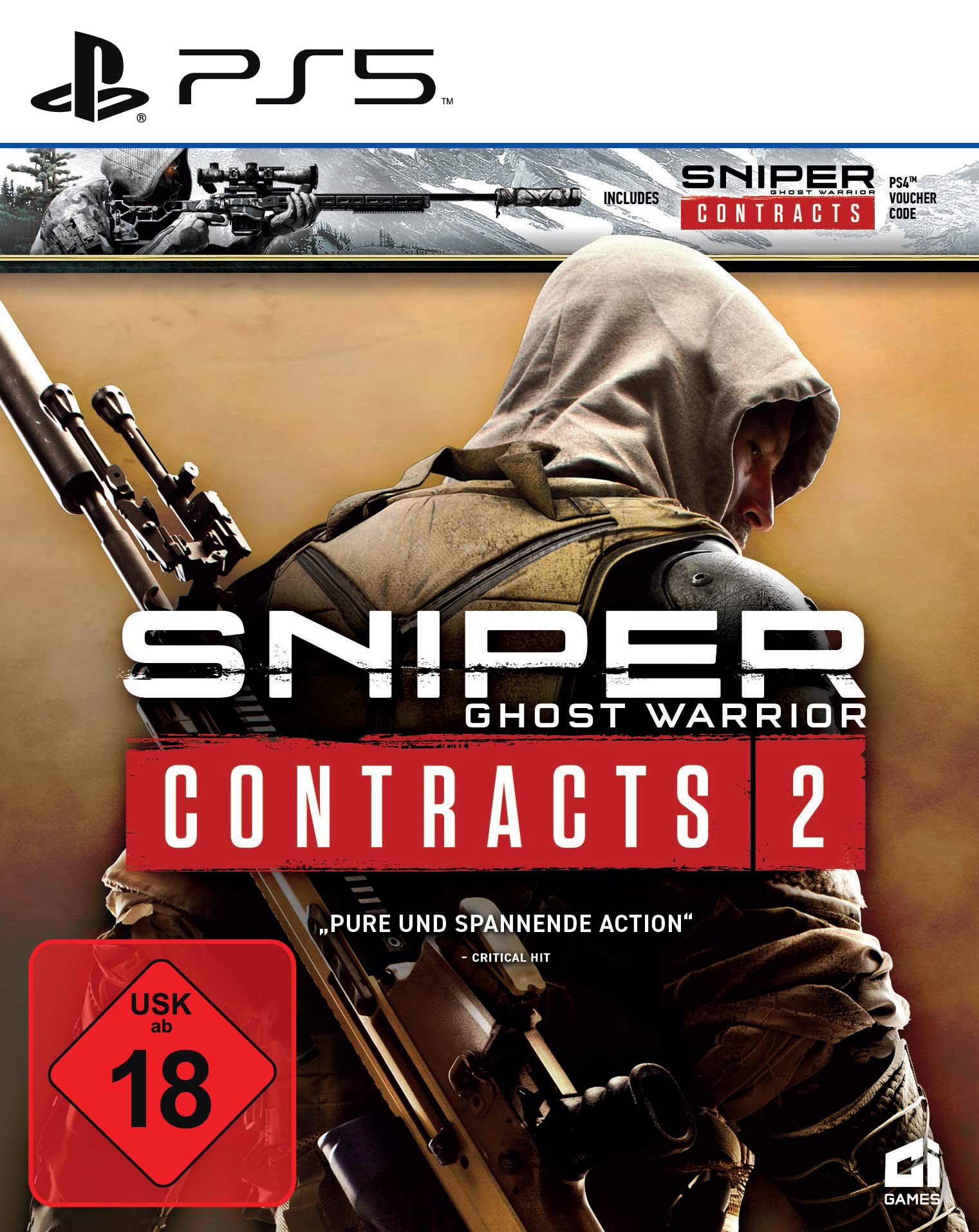 CI Games Sniper Ghost Warrior Contracts 1 and 2 Double Pack (PS4/PS5) (USK) 北米版 PS5 プレイステーション5 海外版ソフト