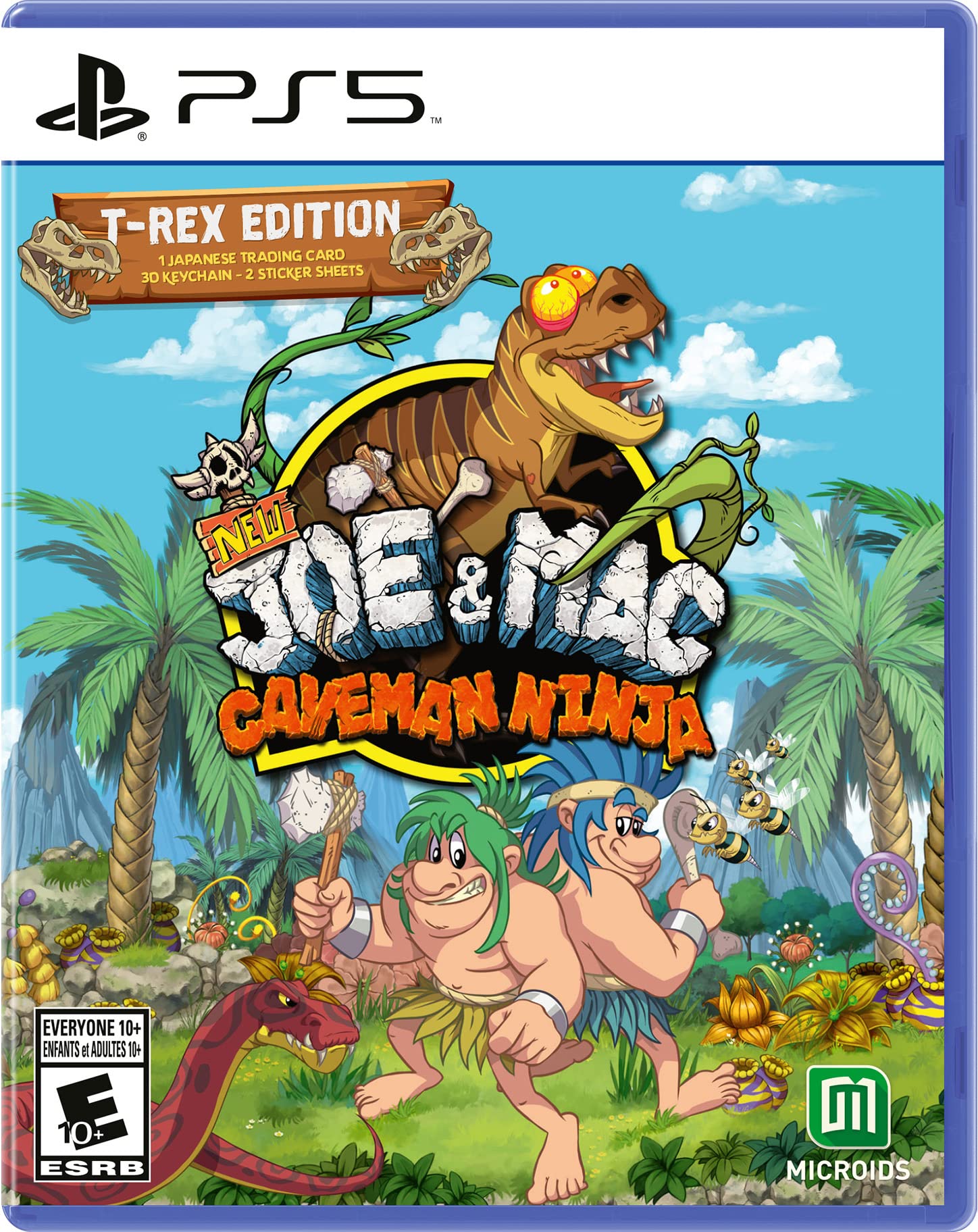 New Joe and Mac: Caveman Ninja - T-Rex Edition (PS5) 北米版 PS5 プレイステーション5 海外版ソフト