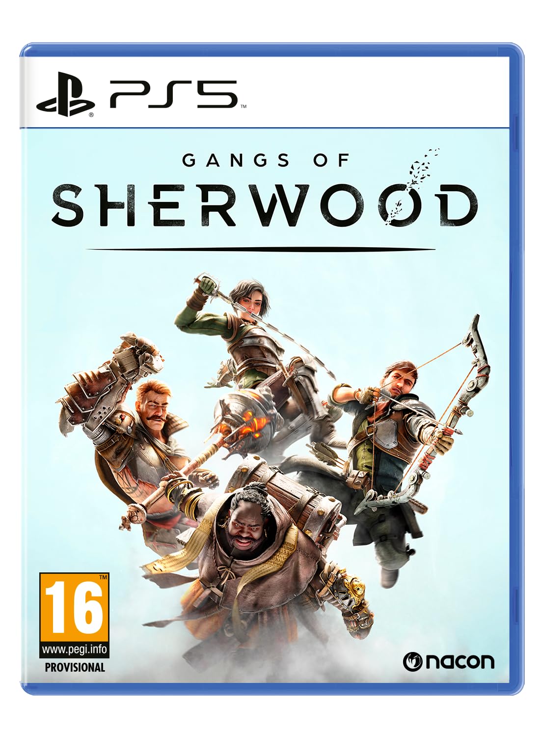 PRODUCT DETAILS 【商品情報】・商品名：NACON Gangs of Sherwood・対応機種：PlayStation 5（PS5）・仕様：北米版・言語：英語【コンディション】・海外直輸入品です。・パッケージに輸送によるスレ・小傷がある場合があります。 ■ 北米版ゲームについてのご注意（必ずお読みください） 【北米版 ゲームについてのご注意】こちらの商品は、北米版（海外仕様）のゲームソフトです。・PS5のゲームディスクはリージョンフリーのため、日本国内のPS5本体でもプレイいただけます。・ディスク版のため、ディスクドライブ非搭載のPS5 Digital Editionではご利用いただけません。・ゲーム内の表示および音声は英語です。日本語には対応しておりません。・追加コンテンツ（DLC）やオンライン機能のご利用には、北米（海外）アカウントが必要となる場合があります。・一部のタイトルでは、お手持ちの本体・環境により正常に動作しない場合があります。・海外版であることを理由とした返品・交換はお受けできません。 ■ ご注意 ・掲載画像は実物に近い色味になるよう調整しておりますが、ご利用の環境により差異が生じる場合があります。・複数店舗で在庫を共有しているため、ご注文後に在庫切れとなる場合がございます。・海外倉庫からのお取り寄せのため、発送までに数日〜2〜3週間程度かかる場合があります。 ■ 納期についてお届けの目安を必ずご確認ください。 ご注意 海外からの輸入品となります。海外輸送のため、外箱に軽微なスレ等がある場合がございますが、商品本体には影響ございません。 ※在庫状況は仕入先の在庫情報をもとに出来る限り正確に表示しておりますが、取寄せ商品のため、タイミングによりご注文後に欠品・キャンセルとなる場合がございます。