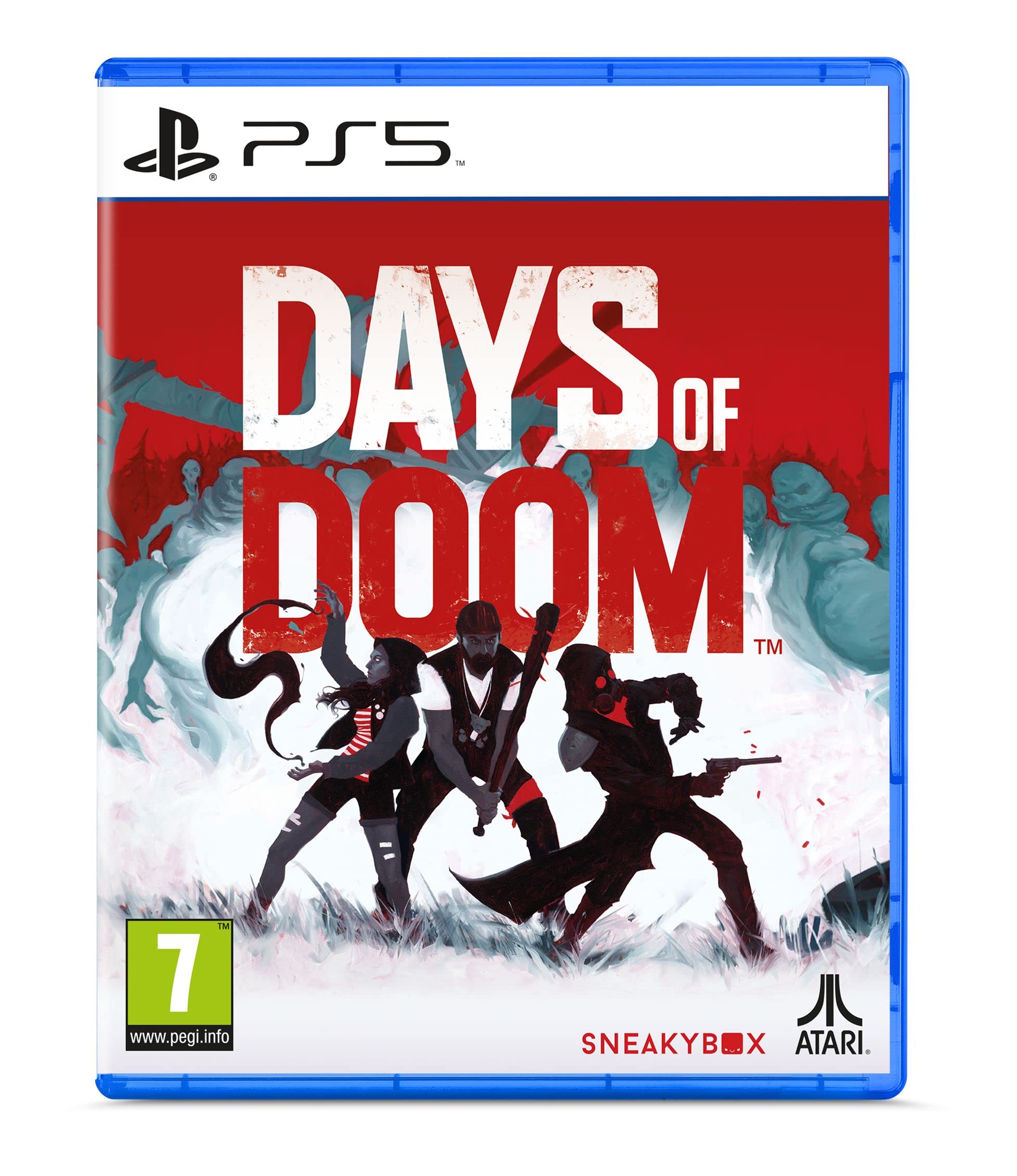 PRODUCT DETAILS 【商品情報】・商品名：Days of Doom - PS5・対応機種：PlayStation 5（PS5）・仕様：北米版・言語：英語【コンディション】・海外直輸入品です。・パッケージに輸送によるスレ・小傷がある場合があります。 ■ 北米版ゲームについてのご注意（必ずお読みください） 【北米版 ゲームについてのご注意】こちらの商品は、北米版（海外仕様）のゲームソフトです。・PS5のゲームディスクはリージョンフリーのため、日本国内のPS5本体でもプレイいただけます。・ディスク版のため、ディスクドライブ非搭載のPS5 Digital Editionではご利用いただけません。・ゲーム内の表示および音声は英語です。日本語には対応しておりません。・追加コンテンツ（DLC）やオンライン機能のご利用には、北米（海外）アカウントが必要となる場合があります。・一部のタイトルでは、お手持ちの本体・環境により正常に動作しない場合があります。・海外版であることを理由とした返品・交換はお受けできません。 ■ ご注意 ・掲載画像は実物に近い色味になるよう調整しておりますが、ご利用の環境により差異が生じる場合があります。・複数店舗で在庫を共有しているため、ご注文後に在庫切れとなる場合がございます。・海外倉庫からのお取り寄せのため、発送までに数日〜2〜3週間程度かかる場合があります。 ■ 納期についてお届けの目安を必ずご確認ください。 ご注意 海外からの輸入品となります。海外輸送のため、外箱に軽微なスレ等がある場合がございますが、商品本体には影響ございません。 ※在庫状況は仕入先の在庫情報をもとに出来る限り正確に表示しておりますが、取寄せ商品のため、タイミングによりご注文後に欠品・キャンセルとなる場合がございます。