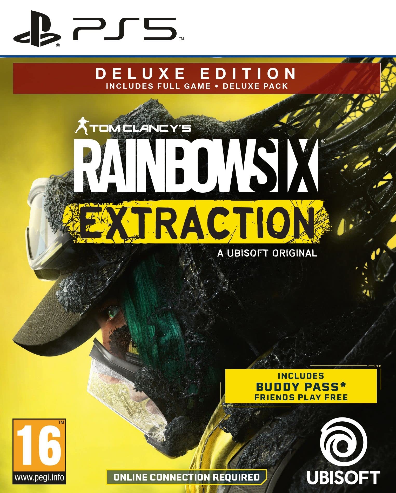 PRODUCT DETAILS 【商品情報】・商品名：Tom Clancy's Rainbow Six Extraction - Deluxe Edition (PS5)・対応機種：PlayStation 5（PS5）・仕様：北米版・言語：英語【コンディション】・海外直輸入品です。・パッケージに輸送によるスレ・小傷がある場合があります。 ■ 北米版ゲームについてのご注意（必ずお読みください） 【北米版 ゲームについてのご注意】こちらの商品は、北米版（海外仕様）のゲームソフトです。・PS5のゲームディスクはリージョンフリーのため、日本国内のPS5本体でもプレイいただけます。・ディスク版のため、ディスクドライブ非搭載のPS5 Digital Editionではご利用いただけません。・ゲーム内の表示および音声は英語です。日本語には対応しておりません。・追加コンテンツ（DLC）やオンライン機能のご利用には、北米（海外）アカウントが必要となる場合があります。・一部のタイトルでは、お手持ちの本体・環境により正常に動作しない場合があります。・海外版であることを理由とした返品・交換はお受けできません。 ■ ご注意 ・掲載画像は実物に近い色味になるよう調整しておりますが、ご利用の環境により差異が生じる場合があります。・複数店舗で在庫を共有しているため、ご注文後に在庫切れとなる場合がございます。・海外倉庫からのお取り寄せのため、発送までに数日〜2〜3週間程度かかる場合があります。 ■ 納期についてお届けの目安を必ずご確認ください。 ご注意 海外からの輸入品となります。海外輸送のため、外箱に軽微なスレ等がある場合がございますが、商品本体には影響ございません。 ※在庫状況は仕入先の在庫情報をもとに出来る限り正確に表示しておりますが、取寄せ商品のため、タイミングによりご注文後に欠品・キャンセルとなる場合がございます。
