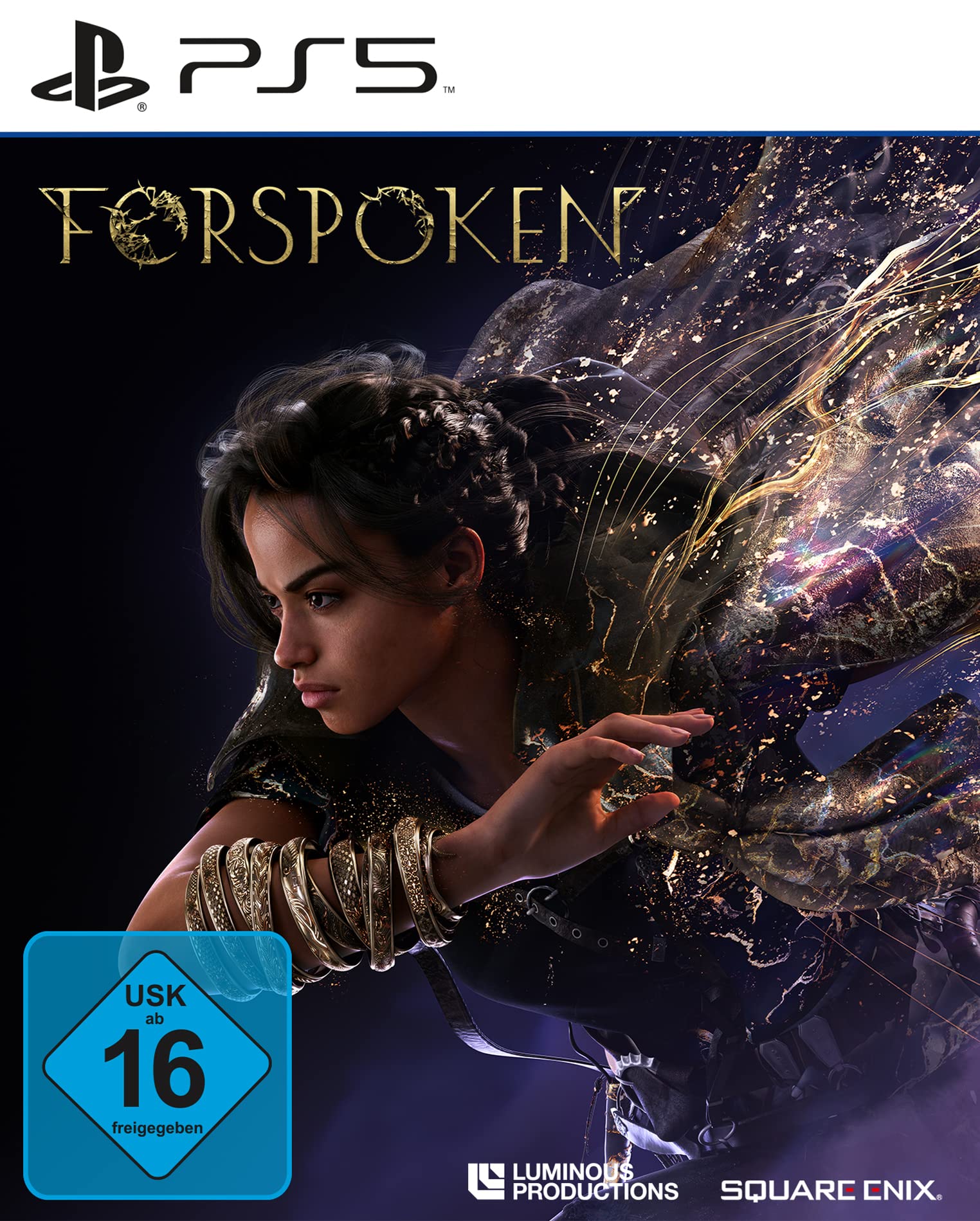 PRODUCT DETAILS 【商品情報】・商品名：Forspoken (PlayStation PS5)・対応機種：PlayStation 5（PS5）・仕様：北米版・言語：英語【コンディション】・海外直輸入品です。・パッケージに輸送によるスレ・小傷がある場合があります。 ■ 北米版ゲームについてのご注意（必ずお読みください） 【北米版 ゲームについてのご注意】こちらの商品は、北米版（海外仕様）のゲームソフトです。・PS5のゲームディスクはリージョンフリーのため、日本国内のPS5本体でもプレイいただけます。・ディスク版のため、ディスクドライブ非搭載のPS5 Digital Editionではご利用いただけません。・ゲーム内の表示および音声は英語です。日本語には対応しておりません。・追加コンテンツ（DLC）やオンライン機能のご利用には、北米（海外）アカウントが必要となる場合があります。・一部のタイトルでは、お手持ちの本体・環境により正常に動作しない場合があります。・海外版であることを理由とした返品・交換はお受けできません。 ■ ご注意 ・掲載画像は実物に近い色味になるよう調整しておりますが、ご利用の環境により差異が生じる場合があります。・複数店舗で在庫を共有しているため、ご注文後に在庫切れとなる場合がございます。・海外倉庫からのお取り寄せのため、発送までに数日〜2〜3週間程度かかる場合があります。 ■ 納期についてお届けの目安を必ずご確認ください。 ご注意 海外からの輸入品となります。海外輸送のため、外箱に軽微なスレ等がある場合がございますが、商品本体には影響ございません。 ※在庫状況は仕入先の在庫情報をもとに出来る限り正確に表示しておりますが、取寄せ商品のため、タイミングによりご注文後に欠品・キャンセルとなる場合がございます。