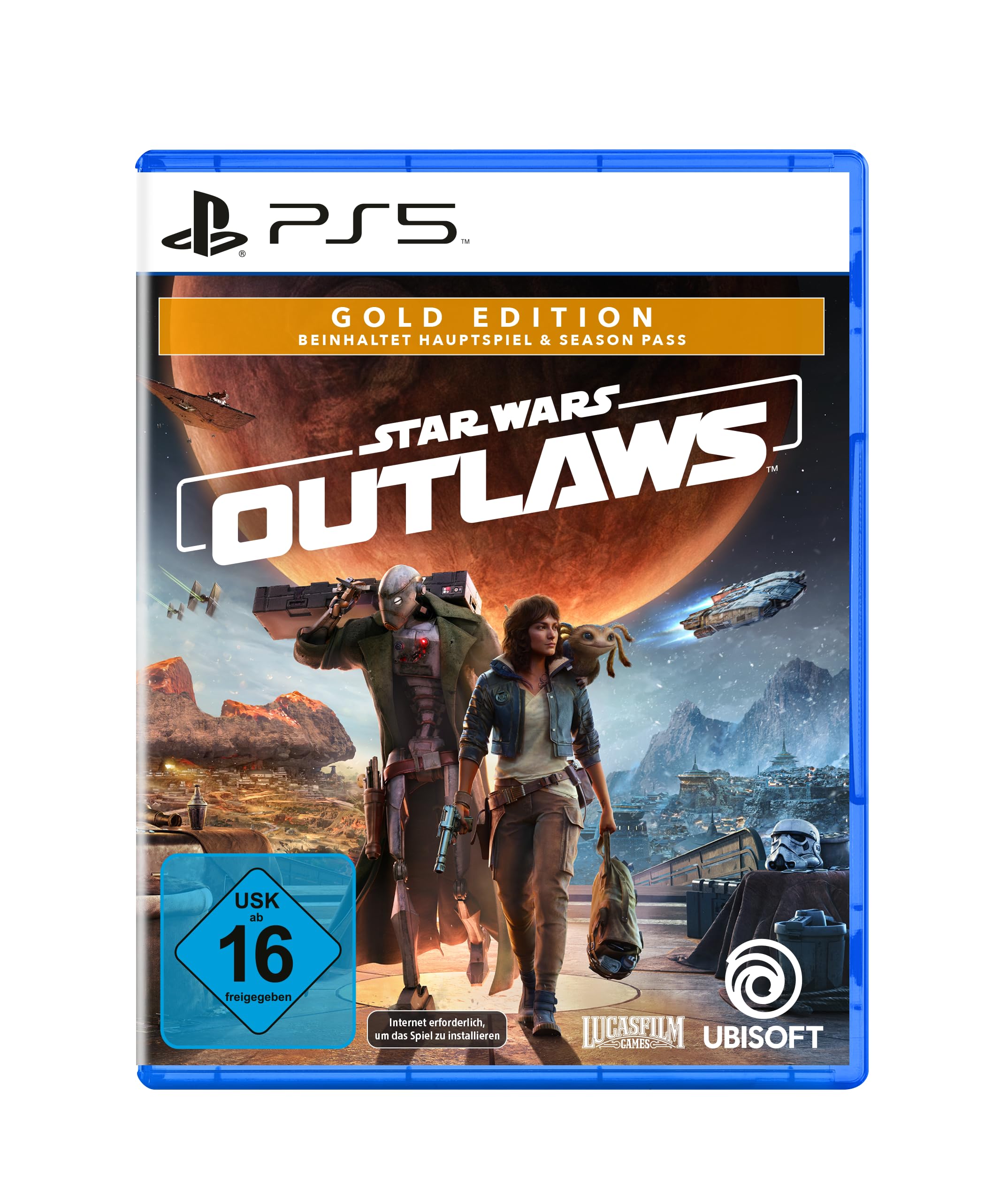 Ubisoft Star Wars Outlaws - Gold Edition (inkl. Season Pass und frheren Zugang) - [PlayStation 5] 北米版 PS5 プレイステーション5 海外版ソフト