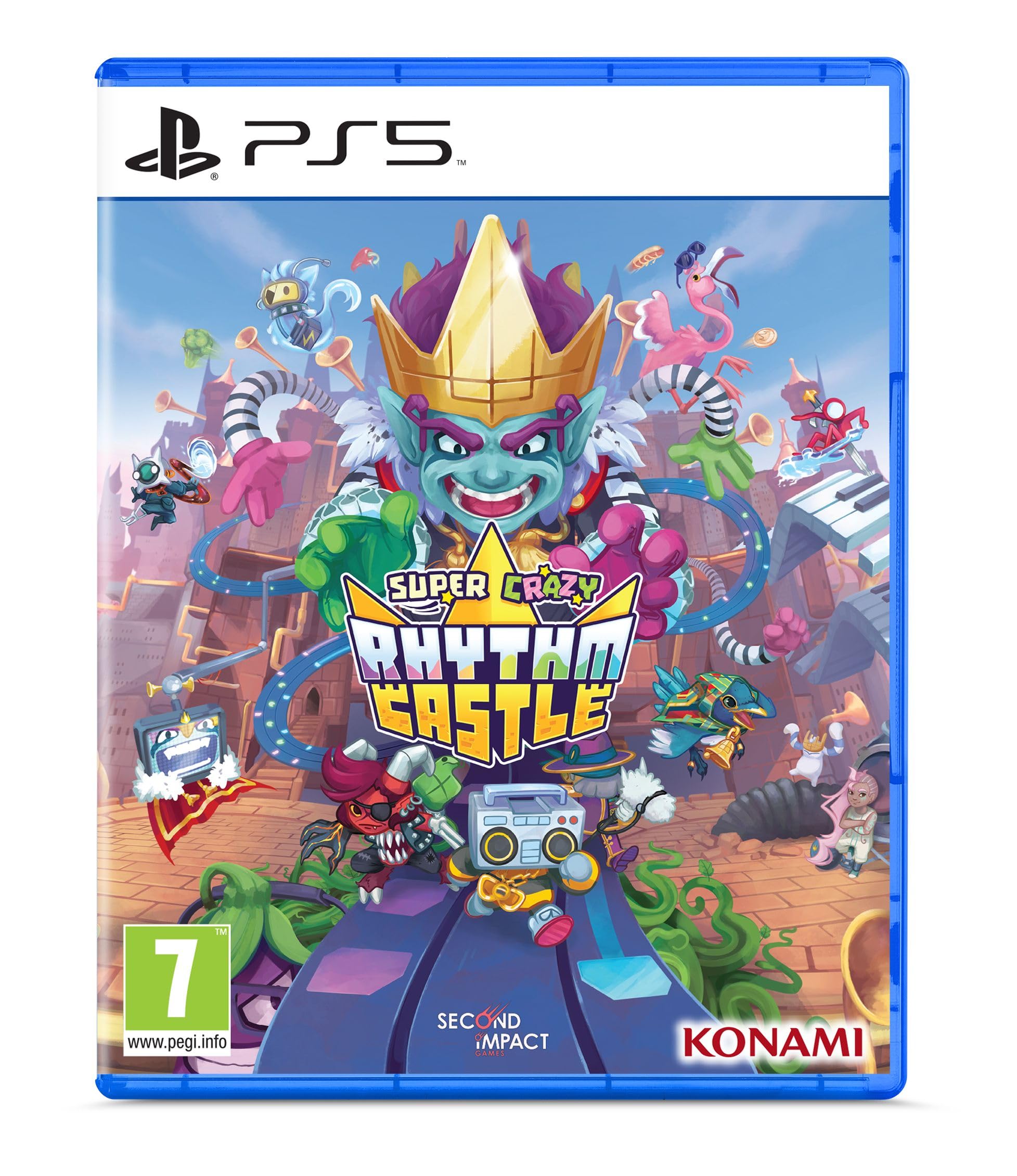 PRODUCT DETAILS 【商品情報】・商品名：Super Crazy Rhythm Castle - PS5・対応機種：PlayStation 5（PS5）・仕様：北米版・言語：英語【コンディション】・海外直輸入品です。・パッケージに輸送によるスレ・小傷がある場合があります。 ■ 北米版ゲームについてのご注意（必ずお読みください） 【北米版 ゲームについてのご注意】こちらの商品は、北米版（海外仕様）のゲームソフトです。・PS5のゲームディスクはリージョンフリーのため、日本国内のPS5本体でもプレイいただけます。・ディスク版のため、ディスクドライブ非搭載のPS5 Digital Editionではご利用いただけません。・ゲーム内の表示および音声は英語です。日本語には対応しておりません。・追加コンテンツ（DLC）やオンライン機能のご利用には、北米（海外）アカウントが必要となる場合があります。・一部のタイトルでは、お手持ちの本体・環境により正常に動作しない場合があります。・海外版であることを理由とした返品・交換はお受けできません。 ■ ご注意 ・掲載画像は実物に近い色味になるよう調整しておりますが、ご利用の環境により差異が生じる場合があります。・複数店舗で在庫を共有しているため、ご注文後に在庫切れとなる場合がございます。・海外倉庫からのお取り寄せのため、発送までに数日〜2〜3週間程度かかる場合があります。 ■ 納期についてお届けの目安を必ずご確認ください。 ご注意 海外からの輸入品となります。海外輸送のため、外箱に軽微なスレ等がある場合がございますが、商品本体には影響ございません。 ※在庫状況は仕入先の在庫情報をもとに出来る限り正確に表示しておりますが、取寄せ商品のため、タイミングによりご注文後に欠品・キャンセルとなる場合がございます。