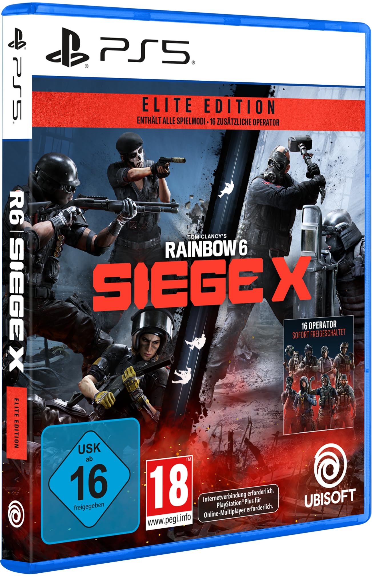PRODUCT DETAILS 【商品情報】・商品名：Tom Clancy's Rainbow Six Siege X - Elite Edition [PlayStation 5]・対応機種：PlayStation 5（PS5）・仕様：北米版・言語：英語【コンディション】・海外直輸入品です。・パッケージに輸送によるスレ・小傷がある場合があります。 ■ 北米版ゲームについてのご注意（必ずお読みください） 【北米版 ゲームについてのご注意】こちらの商品は、北米版（海外仕様）のゲームソフトです。・PS5のゲームディスクはリージョンフリーのため、日本国内のPS5本体でもプレイいただけます。・ディスク版のため、ディスクドライブ非搭載のPS5 Digital Editionではご利用いただけません。・ゲーム内の表示および音声は英語です。日本語には対応しておりません。・追加コンテンツ（DLC）やオンライン機能のご利用には、北米（海外）アカウントが必要となる場合があります。・一部のタイトルでは、お手持ちの本体・環境により正常に動作しない場合があります。・海外版であることを理由とした返品・交換はお受けできません。 ■ ご注意 ・掲載画像は実物に近い色味になるよう調整しておりますが、ご利用の環境により差異が生じる場合があります。・複数店舗で在庫を共有しているため、ご注文後に在庫切れとなる場合がございます。・海外倉庫からのお取り寄せのため、発送までに数日〜2〜3週間程度かかる場合があります。 ■ 納期についてお届けの目安を必ずご確認ください。 ご注意 海外からの輸入品となります。海外輸送のため、外箱に軽微なスレ等がある場合がございますが、商品本体には影響ございません。 ※在庫状況は仕入先の在庫情報をもとに出来る限り正確に表示しておりますが、取寄せ商品のため、タイミングによりご注文後に欠品・キャンセルとなる場合がございます。