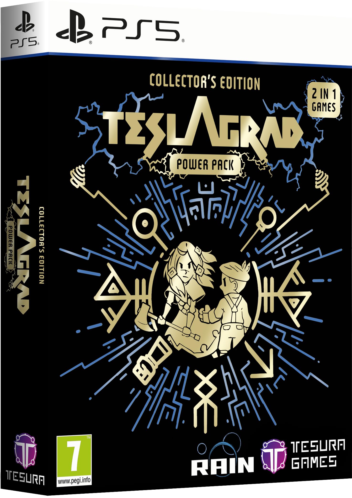 PRODUCT DETAILS 【商品情報】・商品名：Teslagrad Power Pack Collector's Edition (PS5)・対応機種：PlayStation 5（PS5）・仕様：北米版・言語：英語【コンディション】・海外直輸入品です。・パッケージに輸送によるスレ・小傷がある場合があります。 ■ 北米版ゲームについてのご注意（必ずお読みください） 【北米版 ゲームについてのご注意】こちらの商品は、北米版（海外仕様）のゲームソフトです。・PS5のゲームディスクはリージョンフリーのため、日本国内のPS5本体でもプレイいただけます。・ディスク版のため、ディスクドライブ非搭載のPS5 Digital Editionではご利用いただけません。・ゲーム内の表示および音声は英語です。日本語には対応しておりません。・追加コンテンツ（DLC）やオンライン機能のご利用には、北米（海外）アカウントが必要となる場合があります。・一部のタイトルでは、お手持ちの本体・環境により正常に動作しない場合があります。・海外版であることを理由とした返品・交換はお受けできません。 ■ ご注意 ・掲載画像は実物に近い色味になるよう調整しておりますが、ご利用の環境により差異が生じる場合があります。・複数店舗で在庫を共有しているため、ご注文後に在庫切れとなる場合がございます。・海外倉庫からのお取り寄せのため、発送までに数日〜2〜3週間程度かかる場合があります。 ■ 納期についてお届けの目安を必ずご確認ください。 ご注意 海外からの輸入品となります。海外輸送のため、外箱に軽微なスレ等がある場合がございますが、商品本体には影響ございません。 ※在庫状況は仕入先の在庫情報をもとに出来る限り正確に表示しておりますが、取寄せ商品のため、タイミングによりご注文後に欠品・キャンセルとなる場合がございます。