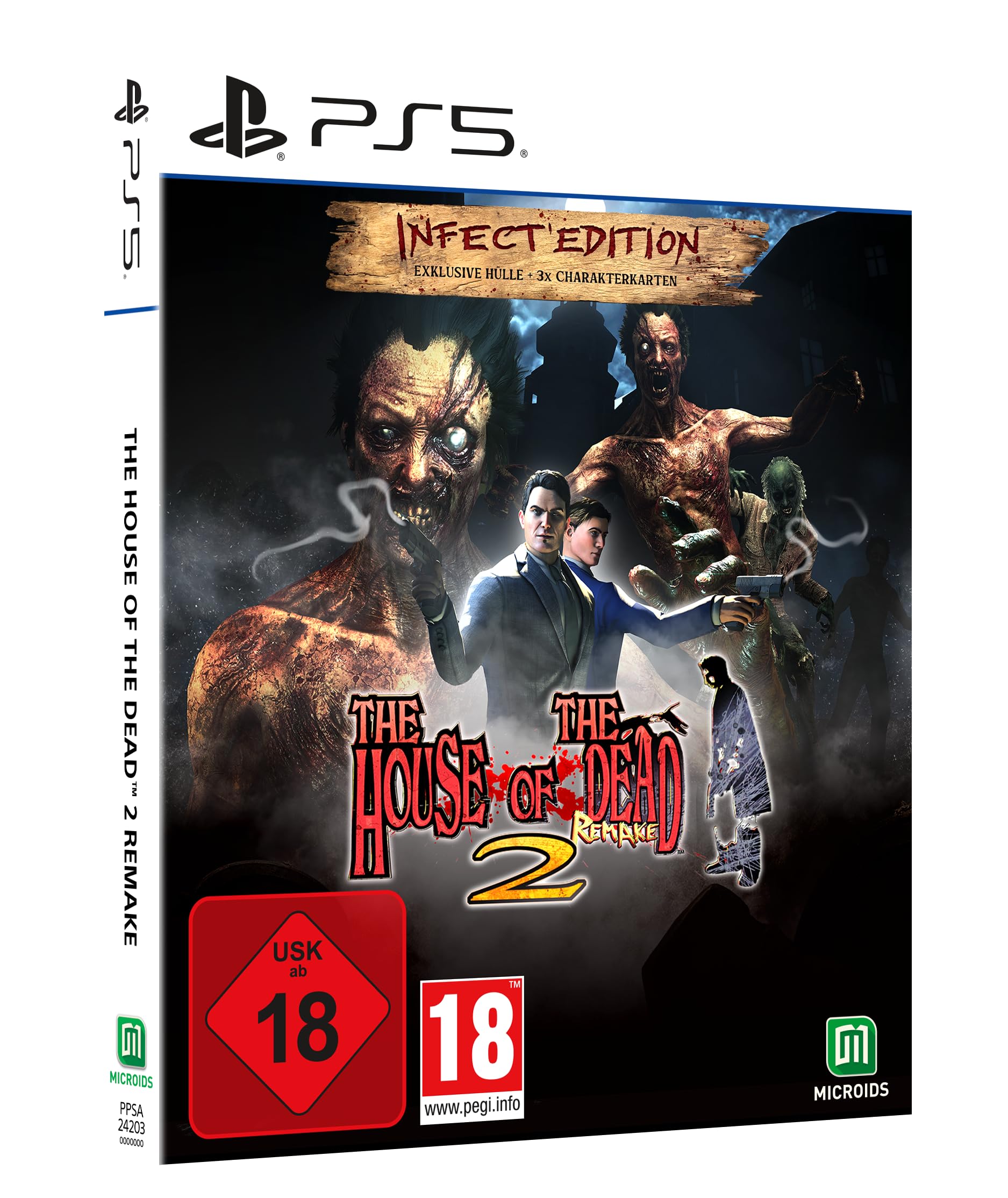 PRODUCT DETAILS 【商品情報】・商品名：The House of the Dead 2: Remake - Infected Edition PS5・対応機種：PlayStation 5（PS5）・仕様：北米版・言語：英語【コンディション】・海外直輸入品です。・パッケージに輸送によるスレ・小傷がある場合があります。 ■ 北米版ゲームについてのご注意（必ずお読みください） 【北米版 ゲームについてのご注意】こちらの商品は、北米版（海外仕様）のゲームソフトです。・PS5のゲームディスクはリージョンフリーのため、日本国内のPS5本体でもプレイいただけます。・ディスク版のため、ディスクドライブ非搭載のPS5 Digital Editionではご利用いただけません。・ゲーム内の表示および音声は英語です。日本語には対応しておりません。・追加コンテンツ（DLC）やオンライン機能のご利用には、北米（海外）アカウントが必要となる場合があります。・一部のタイトルでは、お手持ちの本体・環境により正常に動作しない場合があります。・海外版であることを理由とした返品・交換はお受けできません。 ■ ご注意 ・掲載画像は実物に近い色味になるよう調整しておりますが、ご利用の環境により差異が生じる場合があります。・複数店舗で在庫を共有しているため、ご注文後に在庫切れとなる場合がございます。・海外倉庫からのお取り寄せのため、発送までに数日〜2〜3週間程度かかる場合があります。 ■ 納期についてお届けの目安を必ずご確認ください。 ご注意 海外からの輸入品となります。海外輸送のため、外箱に軽微なスレ等がある場合がございますが、商品本体には影響ございません。 ※在庫状況は仕入先の在庫情報をもとに出来る限り正確に表示しておりますが、取寄せ商品のため、タイミングによりご注文後に欠品・キャンセルとなる場合がございます。
