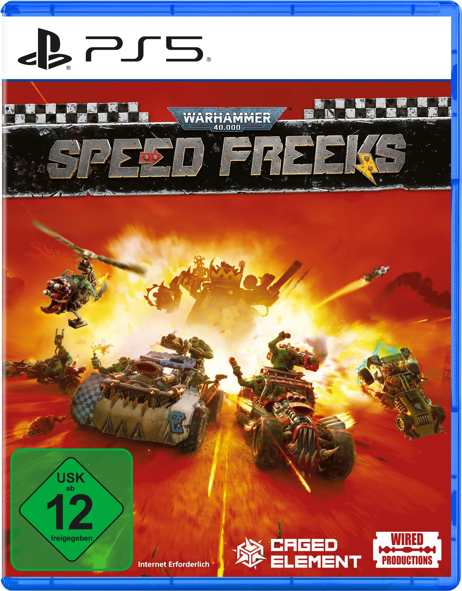 PRODUCT DETAILS 【商品情報】・商品名：Warhammer 40,000: Speed Freeks - PS5・対応機種：PlayStation 5（PS5）・仕様：北米版・言語：英語【コンディション】・海外直輸入品です。・パッケージに輸送によるスレ・小傷がある場合があります。 ■ 北米版ゲームについてのご注意（必ずお読みください） 【北米版 ゲームについてのご注意】こちらの商品は、北米版（海外仕様）のゲームソフトです。・PS5のゲームディスクはリージョンフリーのため、日本国内のPS5本体でもプレイいただけます。・ディスク版のため、ディスクドライブ非搭載のPS5 Digital Editionではご利用いただけません。・ゲーム内の表示および音声は英語です。日本語には対応しておりません。・追加コンテンツ（DLC）やオンライン機能のご利用には、北米（海外）アカウントが必要となる場合があります。・一部のタイトルでは、お手持ちの本体・環境により正常に動作しない場合があります。・海外版であることを理由とした返品・交換はお受けできません。 ■ ご注意 ・掲載画像は実物に近い色味になるよう調整しておりますが、ご利用の環境により差異が生じる場合があります。・複数店舗で在庫を共有しているため、ご注文後に在庫切れとなる場合がございます。・海外倉庫からのお取り寄せのため、発送までに数日〜2〜3週間程度かかる場合があります。 ■ 納期についてお届けの目安を必ずご確認ください。 ご注意 海外からの輸入品となります。海外輸送のため、外箱に軽微なスレ等がある場合がございますが、商品本体には影響ございません。 ※在庫状況は仕入先の在庫情報をもとに出来る限り正確に表示しておりますが、取寄せ商品のため、タイミングによりご注文後に欠品・キャンセルとなる場合がございます。
