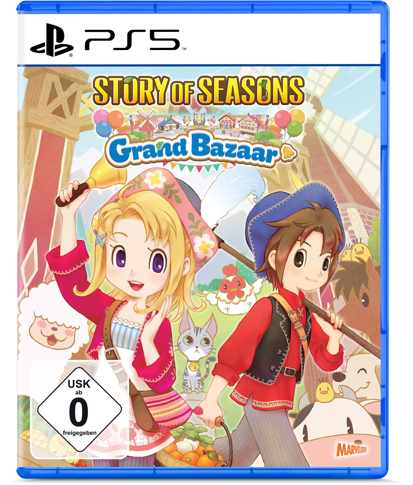 PRODUCT DETAILS 【商品情報】・商品名：Story of Seasons: Grand Bazaar - PS5・対応機種：PlayStation 5（PS5）・仕様：北米版・言語：英語【コンディション】・海外直輸入品です。・パッケージに輸送によるスレ・小傷がある場合があります。 ■ 北米版ゲームについてのご注意（必ずお読みください） 【北米版 ゲームについてのご注意】こちらの商品は、北米版（海外仕様）のゲームソフトです。・PS5のゲームディスクはリージョンフリーのため、日本国内のPS5本体でもプレイいただけます。・ディスク版のため、ディスクドライブ非搭載のPS5 Digital Editionではご利用いただけません。・ゲーム内の表示および音声は英語です。日本語には対応しておりません。・追加コンテンツ（DLC）やオンライン機能のご利用には、北米（海外）アカウントが必要となる場合があります。・一部のタイトルでは、お手持ちの本体・環境により正常に動作しない場合があります。・海外版であることを理由とした返品・交換はお受けできません。 ■ ご注意 ・掲載画像は実物に近い色味になるよう調整しておりますが、ご利用の環境により差異が生じる場合があります。・複数店舗で在庫を共有しているため、ご注文後に在庫切れとなる場合がございます。・海外倉庫からのお取り寄せのため、発送までに数日〜2〜3週間程度かかる場合があります。 ■ 納期についてお届けの目安を必ずご確認ください。 ご注意 海外からの輸入品となります。海外輸送のため、外箱に軽微なスレ等がある場合がございますが、商品本体には影響ございません。 ※在庫状況は仕入先の在庫情報をもとに出来る限り正確に表示しておりますが、取寄せ商品のため、タイミングによりご注文後に欠品・キャンセルとなる場合がございます。