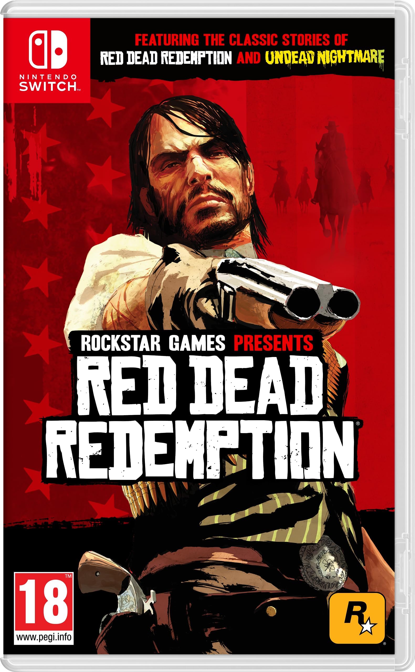 PRODUCT DETAILS 【商品情報】・商品名：Red Dead Redemption・対応機種：Nintendo Switch（ニンテンドースイッチ）・仕様：北米版・言語：英語【コンディション】・海外直輸入品です。・パッケージに輸送によるスレ・小傷がある場合があります。 ■ 日本国内のSwitch本体でプレイいただけます Nintendo Switchはリージョンフリーのため、北米版のゲームカードも日本国内で購入された本体でそのままプレイいただけます。 ■ 北米版ゲームについてのご注意（必ずお読みください） ・ゲーム内の表示および音声は英語です。タイトルによっては日本語に対応していない場合があります。・パッケージ・取扱説明書はすべて英語表記です。・追加コンテンツ（DLC）やオンライン機能のご利用には、北米（海外）のニンテンドーアカウントが必要となる場合があります。・日本国内で購入されたダウンロード版・セーブデータとの互換については保証いたしかねます。・海外版であることを理由とした返品・交換はお受けできません。 ■ ご注意 ・掲載画像は実物に近い色味になるよう調整しておりますが、ご利用の環境により差異が生じる場合があります。・複数店舗で在庫を共有しているため、ご注文後に在庫切れとなる場合がございます。・海外倉庫からのお取り寄せのため、発送までに数日〜2〜3週間程度かかる場合があります。 ■ 納期についてお届けの目安を必ずご確認ください。 ご注意 海外からの輸入品となります。海外輸送のため、外箱に軽微なスレ等がある場合がございますが、商品本体には影響ございません。 ※在庫状況は仕入先の在庫情報をもとに出来る限り正確に表示しておりますが、取寄せ商品のため、タイミングによりご注文後に欠品・キャンセルとなる場合がございます。