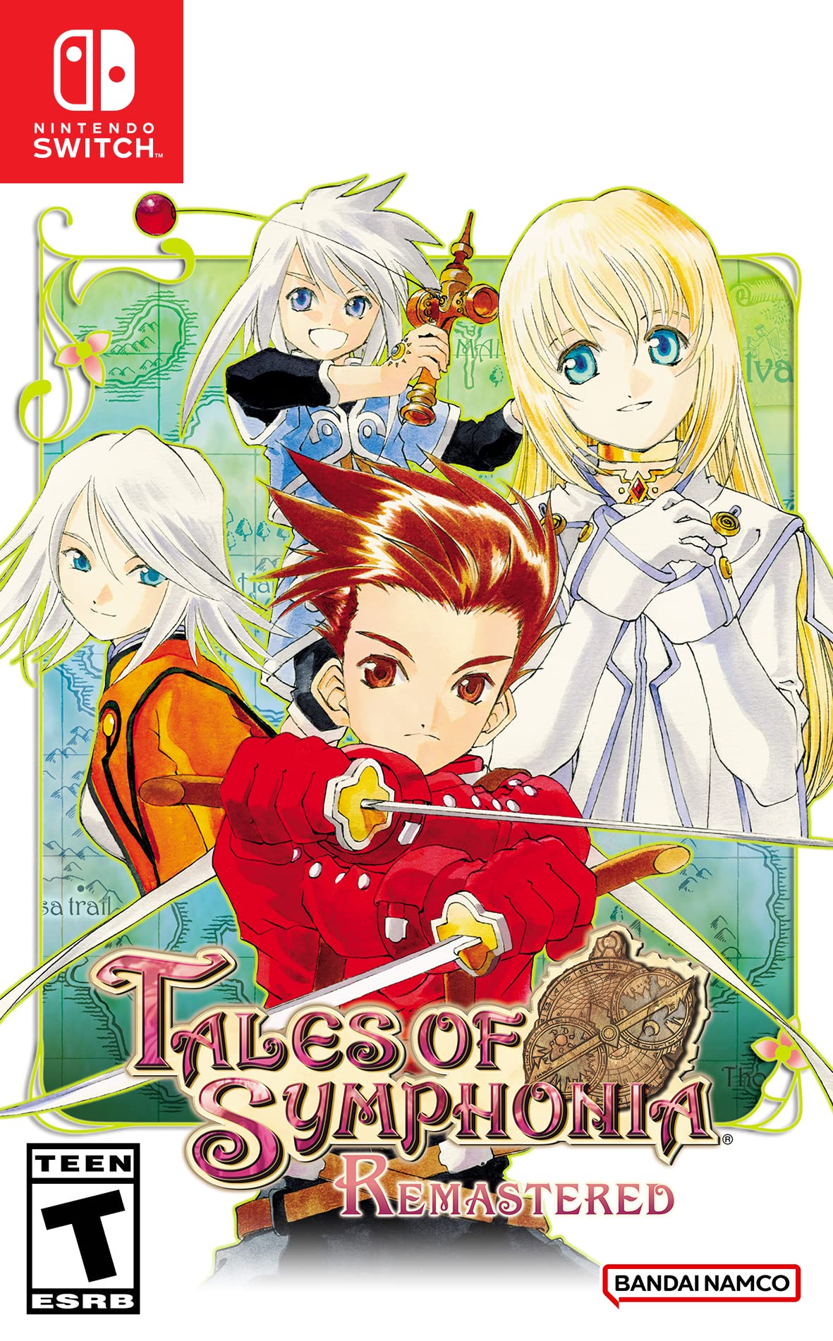 PRODUCT DETAILS 【商品情報】・商品名：Tales of Symphonia Remastered - Nintendo Switch・対応機種：Nintendo Switch（ニンテンドースイッチ）・仕様：北米版・言語：英語【コンディション】・海外直輸入品です。・パッケージに輸送によるスレ・小傷がある場合があります。 ■ 日本国内のSwitch本体でプレイいただけます Nintendo Switchはリージョンフリーのため、北米版のゲームカードも日本国内で購入された本体でそのままプレイいただけます。 ■ 北米版ゲームについてのご注意（必ずお読みください） ・ゲーム内の表示および音声は英語です。タイトルによっては日本語に対応していない場合があります。・パッケージ・取扱説明書はすべて英語表記です。・追加コンテンツ（DLC）やオンライン機能のご利用には、北米（海外）のニンテンドーアカウントが必要となる場合があります。・日本国内で購入されたダウンロード版・セーブデータとの互換については保証いたしかねます。・海外版であることを理由とした返品・交換はお受けできません。 ■ ご注意 ・掲載画像は実物に近い色味になるよう調整しておりますが、ご利用の環境により差異が生じる場合があります。・複数店舗で在庫を共有しているため、ご注文後に在庫切れとなる場合がございます。・海外倉庫からのお取り寄せのため、発送までに数日〜2〜3週間程度かかる場合があります。 ■ 納期についてお届けの目安を必ずご確認ください。 ご注意 海外からの輸入品となります。海外輸送のため、外箱に軽微なスレ等がある場合がございますが、商品本体には影響ございません。 ※在庫状況は仕入先の在庫情報をもとに出来る限り正確に表示しておりますが、取寄せ商品のため、タイミングによりご注文後に欠品・キャンセルとなる場合がございます。