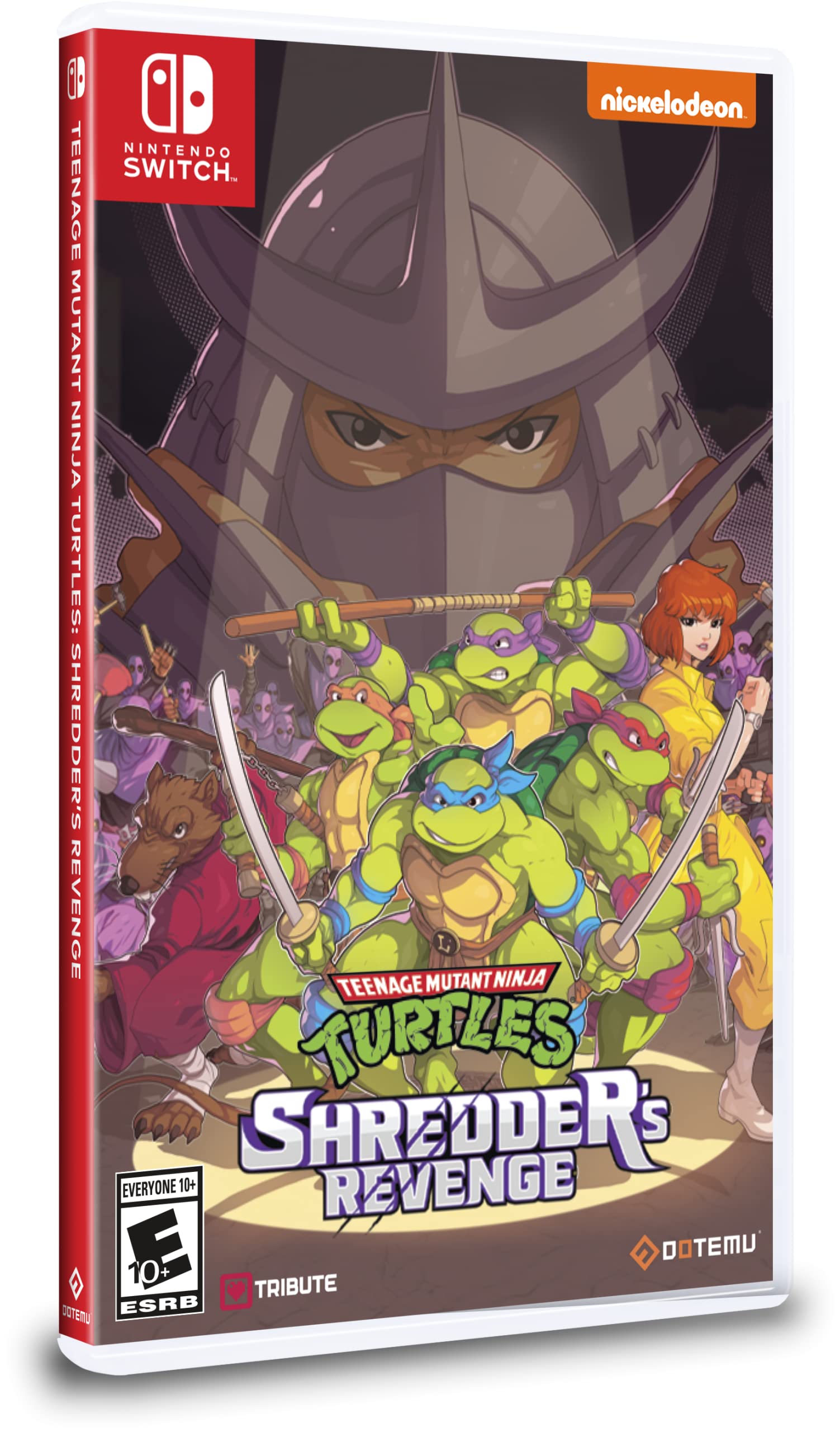 PRODUCT DETAILS 【商品情報】・商品名：Teenage Mutant Ninja Turtles: Shredder's Revenge - Nintendo Switch・対応機種：Nintendo Switch（ニンテンドースイッチ）・仕様：北米版・言語：英語【コンディション】・海外直輸入品です。・パッケージに輸送によるスレ・小傷がある場合があります。 ■ 日本国内のSwitch本体でプレイいただけます Nintendo Switchはリージョンフリーのため、北米版のゲームカードも日本国内で購入された本体でそのままプレイいただけます。 ■ 北米版ゲームについてのご注意（必ずお読みください） ・ゲーム内の表示および音声は英語です。タイトルによっては日本語に対応していない場合があります。・パッケージ・取扱説明書はすべて英語表記です。・追加コンテンツ（DLC）やオンライン機能のご利用には、北米（海外）のニンテンドーアカウントが必要となる場合があります。・日本国内で購入されたダウンロード版・セーブデータとの互換については保証いたしかねます。・海外版であることを理由とした返品・交換はお受けできません。 ■ ご注意 ・掲載画像は実物に近い色味になるよう調整しておりますが、ご利用の環境により差異が生じる場合があります。・複数店舗で在庫を共有しているため、ご注文後に在庫切れとなる場合がございます。・海外倉庫からのお取り寄せのため、発送までに数日〜2〜3週間程度かかる場合があります。 ■ 納期についてお届けの目安を必ずご確認ください。 ご注意 海外からの輸入品となります。海外輸送のため、外箱に軽微なスレ等がある場合がございますが、商品本体には影響ございません。 ※在庫状況は仕入先の在庫情報をもとに出来る限り正確に表示しておりますが、取寄せ商品のため、タイミングによりご注文後に欠品・キャンセルとなる場合がございます。