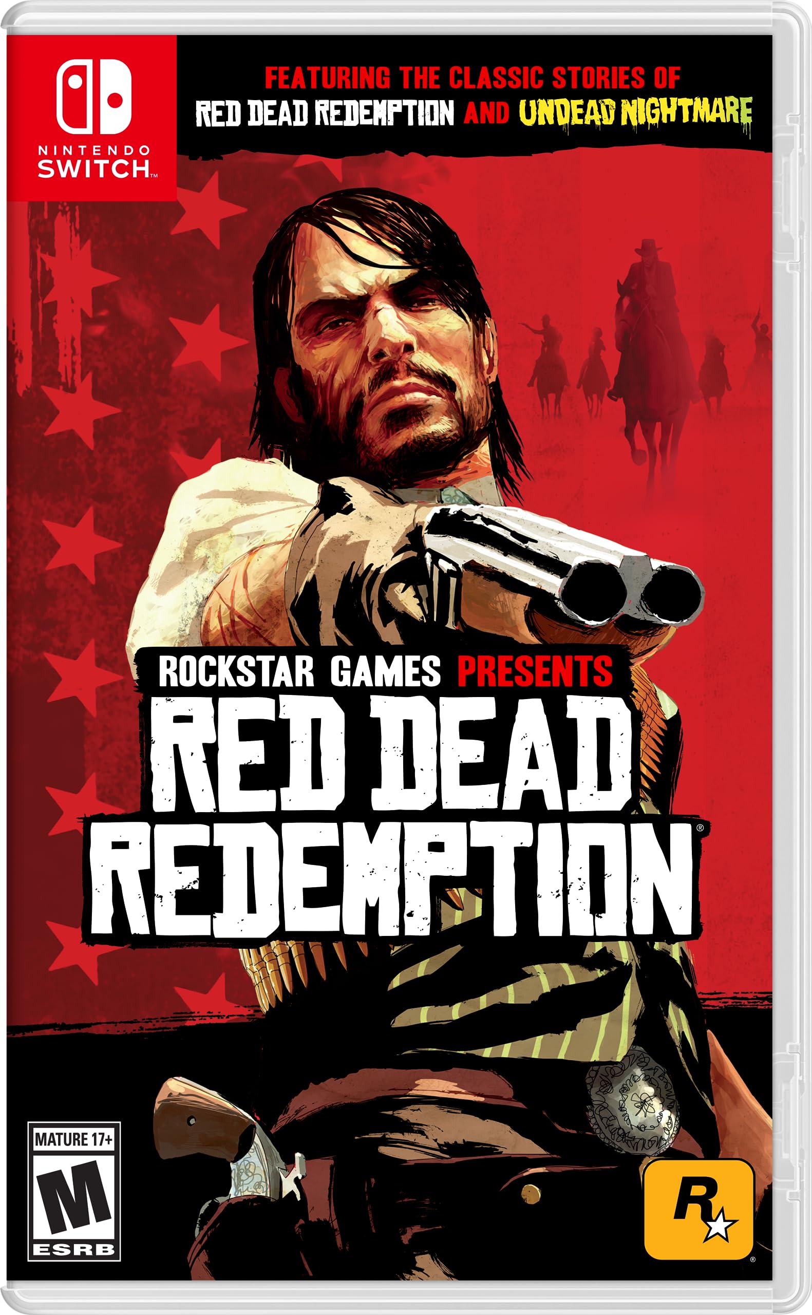 PRODUCT DETAILS 【商品情報】・商品名：Red Dead Redemption・対応機種：Nintendo Switch（ニンテンドースイッチ）・仕様：北米版・言語：英語【コンディション】・海外直輸入品です。・パッケージに輸送によるスレ・小傷がある場合があります。 ■ 日本国内のSwitch本体でプレイいただけます Nintendo Switchはリージョンフリーのため、北米版のゲームカードも日本国内で購入された本体でそのままプレイいただけます。 ■ 北米版ゲームについてのご注意（必ずお読みください） ・ゲーム内の表示および音声は英語です。タイトルによっては日本語に対応していない場合があります。・パッケージ・取扱説明書はすべて英語表記です。・追加コンテンツ（DLC）やオンライン機能のご利用には、北米（海外）のニンテンドーアカウントが必要となる場合があります。・日本国内で購入されたダウンロード版・セーブデータとの互換については保証いたしかねます。・海外版であることを理由とした返品・交換はお受けできません。 ■ ご注意 ・掲載画像は実物に近い色味になるよう調整しておりますが、ご利用の環境により差異が生じる場合があります。・複数店舗で在庫を共有しているため、ご注文後に在庫切れとなる場合がございます。・海外倉庫からのお取り寄せのため、発送までに数日〜2〜3週間程度かかる場合があります。 ■ 納期についてお届けの目安を必ずご確認ください。 ご注意 海外からの輸入品となります。海外輸送のため、外箱に軽微なスレ等がある場合がございますが、商品本体には影響ございません。 ※在庫状況は仕入先の在庫情報をもとに出来る限り正確に表示しておりますが、取寄せ商品のため、タイミングによりご注文後に欠品・キャンセルとなる場合がございます。