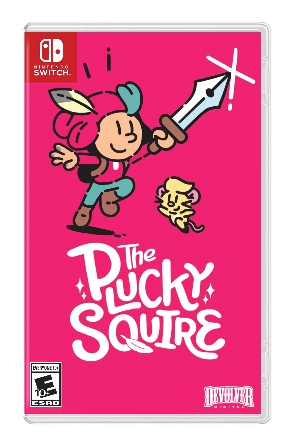 PRODUCT DETAILS 【商品情報】・商品名：The Plucky Squire - Nintendo Switch・対応機種：Nintendo Switch（ニンテンドースイッチ）・仕様：北米版・言語：英語【コンディション】・海外直輸入品です。・パッケージに輸送によるスレ・小傷がある場合があります。 ■ 日本国内のSwitch本体でプレイいただけます Nintendo Switchはリージョンフリーのため、北米版のゲームカードも日本国内で購入された本体でそのままプレイいただけます。 ■ 北米版ゲームについてのご注意（必ずお読みください） ・ゲーム内の表示および音声は英語です。タイトルによっては日本語に対応していない場合があります。・パッケージ・取扱説明書はすべて英語表記です。・追加コンテンツ（DLC）やオンライン機能のご利用には、北米（海外）のニンテンドーアカウントが必要となる場合があります。・日本国内で購入されたダウンロード版・セーブデータとの互換については保証いたしかねます。・海外版であることを理由とした返品・交換はお受けできません。 ■ ご注意 ・掲載画像は実物に近い色味になるよう調整しておりますが、ご利用の環境により差異が生じる場合があります。・複数店舗で在庫を共有しているため、ご注文後に在庫切れとなる場合がございます。・海外倉庫からのお取り寄せのため、発送までに数日〜2〜3週間程度かかる場合があります。 ■ 納期についてお届けの目安を必ずご確認ください。 ご注意 海外からの輸入品となります。海外輸送のため、外箱に軽微なスレ等がある場合がございますが、商品本体には影響ございません。 ※在庫状況は仕入先の在庫情報をもとに出来る限り正確に表示しておりますが、取寄せ商品のため、タイミングによりご注文後に欠品・キャンセルとなる場合がございます。