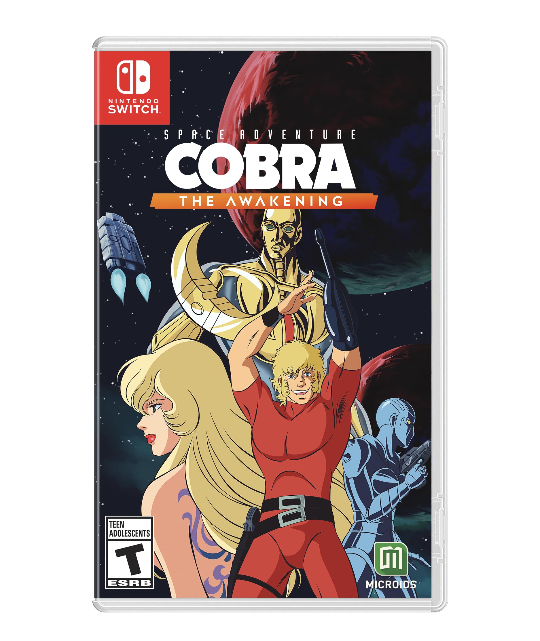 PRODUCT DETAILS 【商品情報】・商品名：Space Adventure Cobra: The Awakening - Nintendo Switch・対応機種：Nintendo Switch（ニンテンドースイッチ）・仕様：北米版・言語：英語【コンディション】・海外直輸入品です。・パッケージに輸送によるスレ・小傷がある場合があります。 ■ 日本国内のSwitch本体でプレイいただけます Nintendo Switchはリージョンフリーのため、北米版のゲームカードも日本国内で購入された本体でそのままプレイいただけます。 ■ 北米版ゲームについてのご注意（必ずお読みください） ・ゲーム内の表示および音声は英語です。タイトルによっては日本語に対応していない場合があります。・パッケージ・取扱説明書はすべて英語表記です。・追加コンテンツ（DLC）やオンライン機能のご利用には、北米（海外）のニンテンドーアカウントが必要となる場合があります。・日本国内で購入されたダウンロード版・セーブデータとの互換については保証いたしかねます。・海外版であることを理由とした返品・交換はお受けできません。 ■ ご注意 ・掲載画像は実物に近い色味になるよう調整しておりますが、ご利用の環境により差異が生じる場合があります。・複数店舗で在庫を共有しているため、ご注文後に在庫切れとなる場合がございます。・海外倉庫からのお取り寄せのため、発送までに数日〜2〜3週間程度かかる場合があります。 ■ 納期についてお届けの目安を必ずご確認ください。 ご注意 海外からの輸入品となります。海外輸送のため、外箱に軽微なスレ等がある場合がございますが、商品本体には影響ございません。 ※在庫状況は仕入先の在庫情報をもとに出来る限り正確に表示しておりますが、取寄せ商品のため、タイミングによりご注文後に欠品・キャンセルとなる場合がございます。