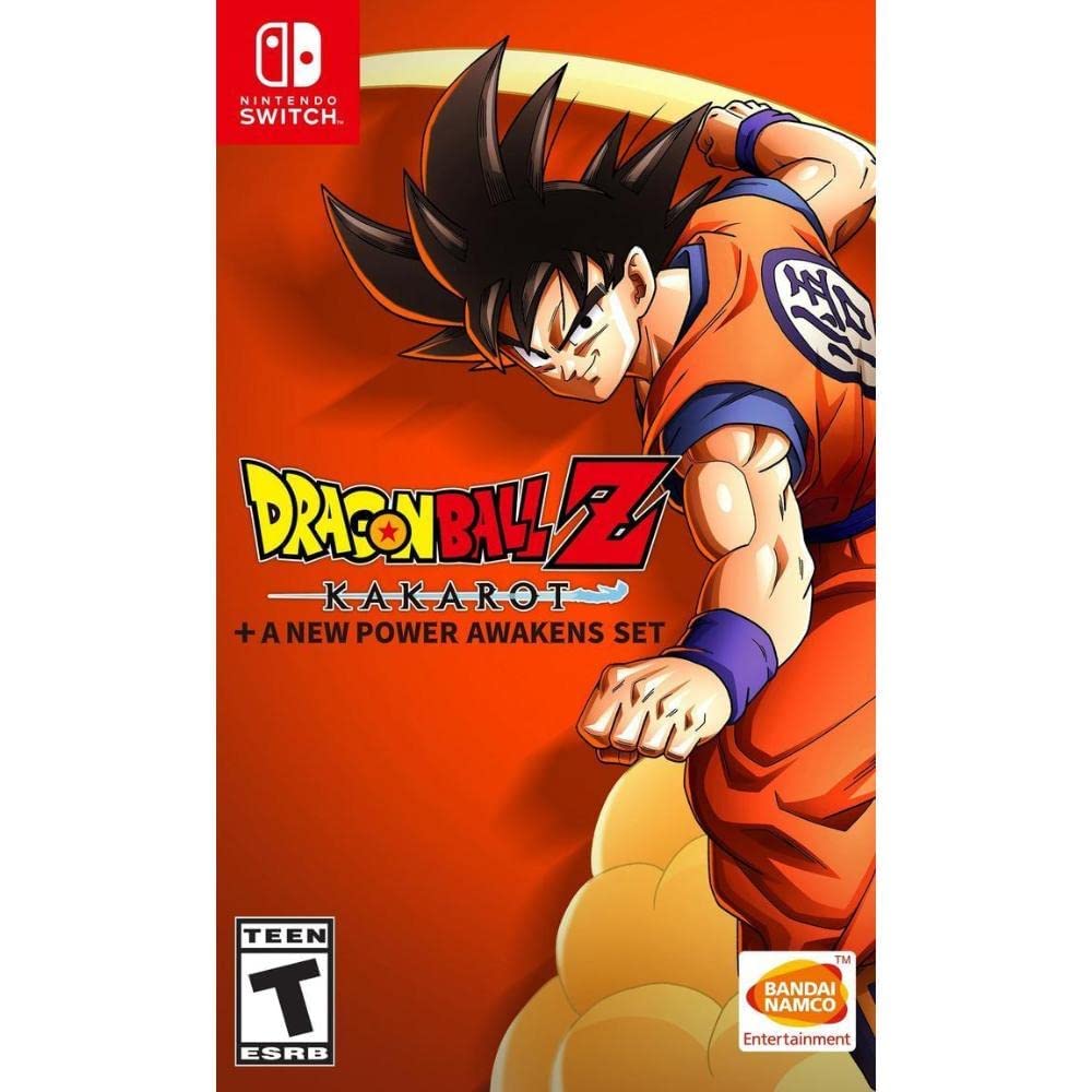 PRODUCT DETAILS 【商品情報】・商品名：Dragon Ball Z: Kakarot + A New Power Awakes Set - Nintendo Switch・対応機種：Nintendo Switch（ニンテンドースイッチ）・仕様：北米版・言語：英語【コンディション】・海外直輸入品です。・パッケージに輸送によるスレ・小傷がある場合があります。 ■ 日本国内のSwitch本体でプレイいただけます Nintendo Switchはリージョンフリーのため、北米版のゲームカードも日本国内で購入された本体でそのままプレイいただけます。 ■ 北米版ゲームについてのご注意（必ずお読みください） ・ゲーム内の表示および音声は英語です。タイトルによっては日本語に対応していない場合があります。・パッケージ・取扱説明書はすべて英語表記です。・追加コンテンツ（DLC）やオンライン機能のご利用には、北米（海外）のニンテンドーアカウントが必要となる場合があります。・日本国内で購入されたダウンロード版・セーブデータとの互換については保証いたしかねます。・海外版であることを理由とした返品・交換はお受けできません。 ■ ご注意 ・掲載画像は実物に近い色味になるよう調整しておりますが、ご利用の環境により差異が生じる場合があります。・複数店舗で在庫を共有しているため、ご注文後に在庫切れとなる場合がございます。・海外倉庫からのお取り寄せのため、発送までに数日〜2〜3週間程度かかる場合があります。 ■ 納期についてお届けの目安を必ずご確認ください。 ご注意 海外からの輸入品となります。海外輸送のため、外箱に軽微なスレ等がある場合がございますが、商品本体には影響ございません。 ※在庫状況は仕入先の在庫情報をもとに出来る限り正確に表示しておりますが、取寄せ商品のため、タイミングによりご注文後に欠品・キャンセルとなる場合がございます。