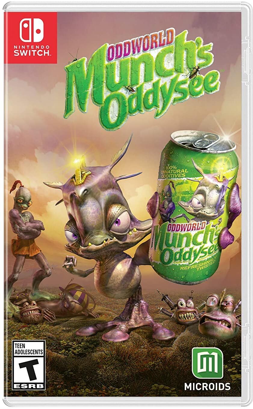 PRODUCT DETAILS 【商品情報】・商品名：Oddworld: Munch's Oddysee Nintendo Switch・対応機種：Nintendo Switch（ニンテンドースイッチ）・仕様：北米版・言語：英語【コンディション】・海外直輸入品です。・パッケージに輸送によるスレ・小傷がある場合があります。 ■ 日本国内のSwitch本体でプレイいただけます Nintendo Switchはリージョンフリーのため、北米版のゲームカードも日本国内で購入された本体でそのままプレイいただけます。 ■ 北米版ゲームについてのご注意（必ずお読みください） ・ゲーム内の表示および音声は英語です。タイトルによっては日本語に対応していない場合があります。・パッケージ・取扱説明書はすべて英語表記です。・追加コンテンツ（DLC）やオンライン機能のご利用には、北米（海外）のニンテンドーアカウントが必要となる場合があります。・日本国内で購入されたダウンロード版・セーブデータとの互換については保証いたしかねます。・海外版であることを理由とした返品・交換はお受けできません。 ■ ご注意 ・掲載画像は実物に近い色味になるよう調整しておりますが、ご利用の環境により差異が生じる場合があります。・複数店舗で在庫を共有しているため、ご注文後に在庫切れとなる場合がございます。・海外倉庫からのお取り寄せのため、発送までに数日〜2〜3週間程度かかる場合があります。 ■ 納期についてお届けの目安を必ずご確認ください。 ご注意 海外からの輸入品となります。海外輸送のため、外箱に軽微なスレ等がある場合がございますが、商品本体には影響ございません。 ※在庫状況は仕入先の在庫情報をもとに出来る限り正確に表示しておりますが、取寄せ商品のため、タイミングによりご注文後に欠品・キャンセルとなる場合がございます。