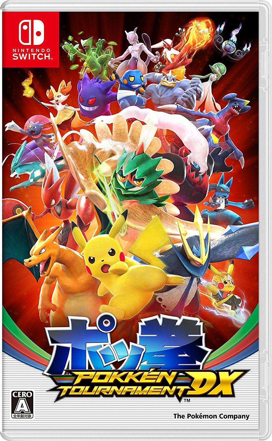 PRODUCT DETAILS 【商品情報】・商品名：Pokken POKKN TOURNAMENT DX - Switch・対応機種：Nintendo Switch（ニンテンドースイッチ）・仕様：北米版・言語：英語【コンディション】・海外直輸入品です。・パッケージに輸送によるスレ・小傷がある場合があります。 ■ 日本国内のSwitch本体でプレイいただけます Nintendo Switchはリージョンフリーのため、北米版のゲームカードも日本国内で購入された本体でそのままプレイいただけます。 ■ 北米版ゲームについてのご注意（必ずお読みください） ・ゲーム内の表示および音声は英語です。タイトルによっては日本語に対応していない場合があります。・パッケージ・取扱説明書はすべて英語表記です。・追加コンテンツ（DLC）やオンライン機能のご利用には、北米（海外）のニンテンドーアカウントが必要となる場合があります。・日本国内で購入されたダウンロード版・セーブデータとの互換については保証いたしかねます。・海外版であることを理由とした返品・交換はお受けできません。 ■ ご注意 ・掲載画像は実物に近い色味になるよう調整しておりますが、ご利用の環境により差異が生じる場合があります。・複数店舗で在庫を共有しているため、ご注文後に在庫切れとなる場合がございます。・海外倉庫からのお取り寄せのため、発送までに数日〜2〜3週間程度かかる場合があります。 ■ 納期についてお届けの目安を必ずご確認ください。 ご注意 海外からの輸入品となります。海外輸送のため、外箱に軽微なスレ等がある場合がございますが、商品本体には影響ございません。 ※在庫状況は仕入先の在庫情報をもとに出来る限り正確に表示しておりますが、取寄せ商品のため、タイミングによりご注文後に欠品・キャンセルとなる場合がございます。
